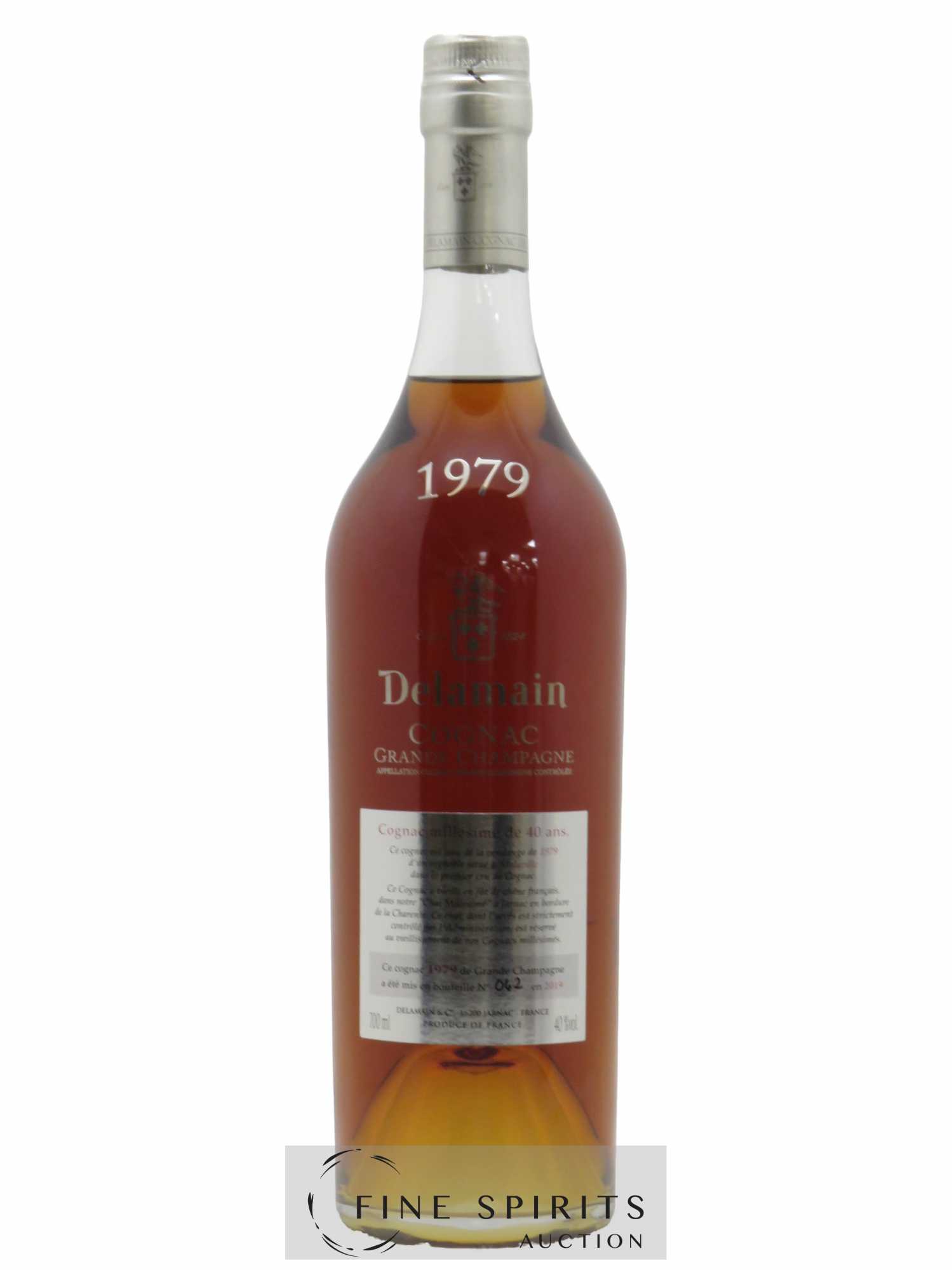 Cognac Delamain 40 years 1979 Grande Champagne Chai Millésimé