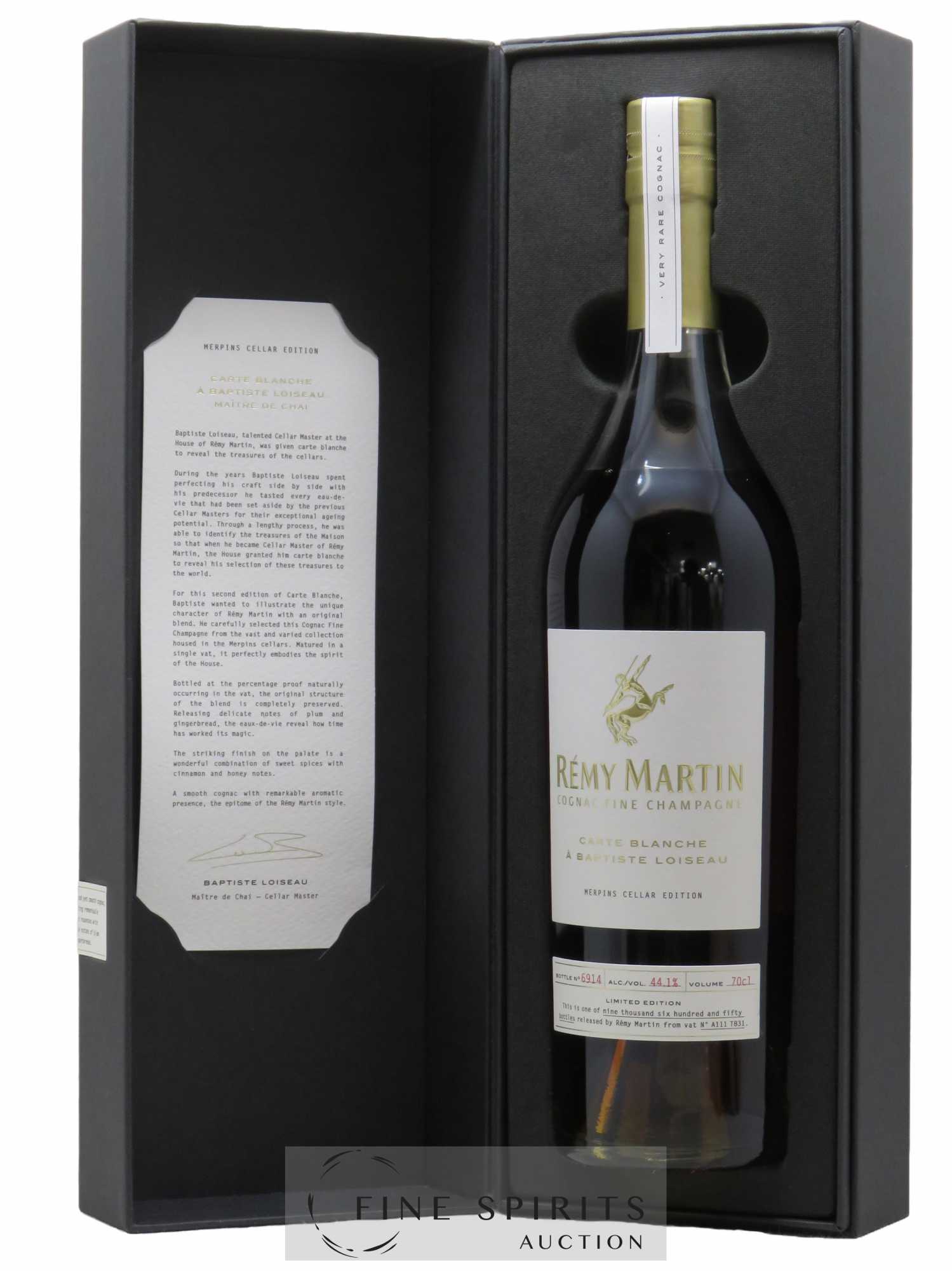 Cognac Rémy Martin Of. Carte Blanche Edition 2 Merpins Cellar Edition