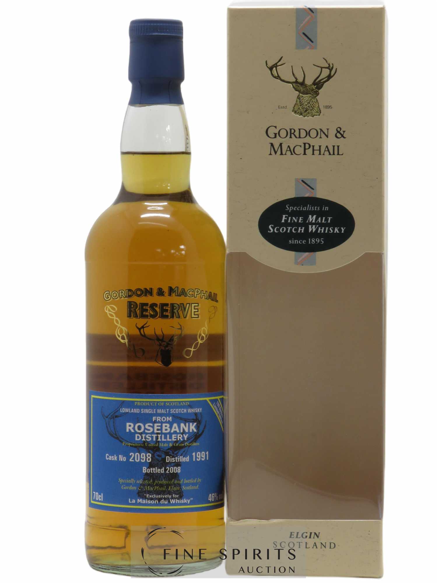 Rosebank 1991 Gordon & Macphail LMDW Gordon & Macphail Reserve Cask 2098