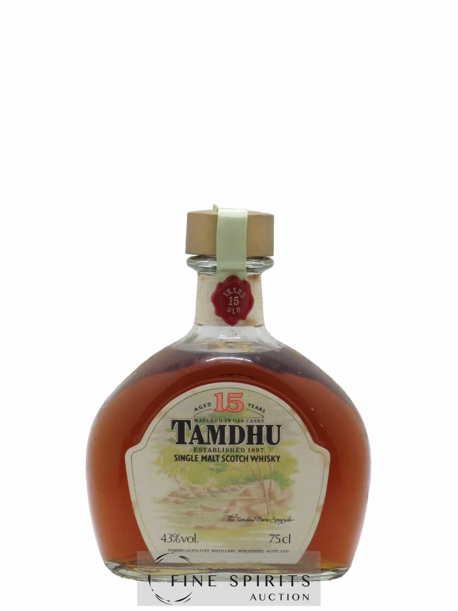 Tamdhu 15 years Of. Matured in Oak Casks Dumpy Decanter