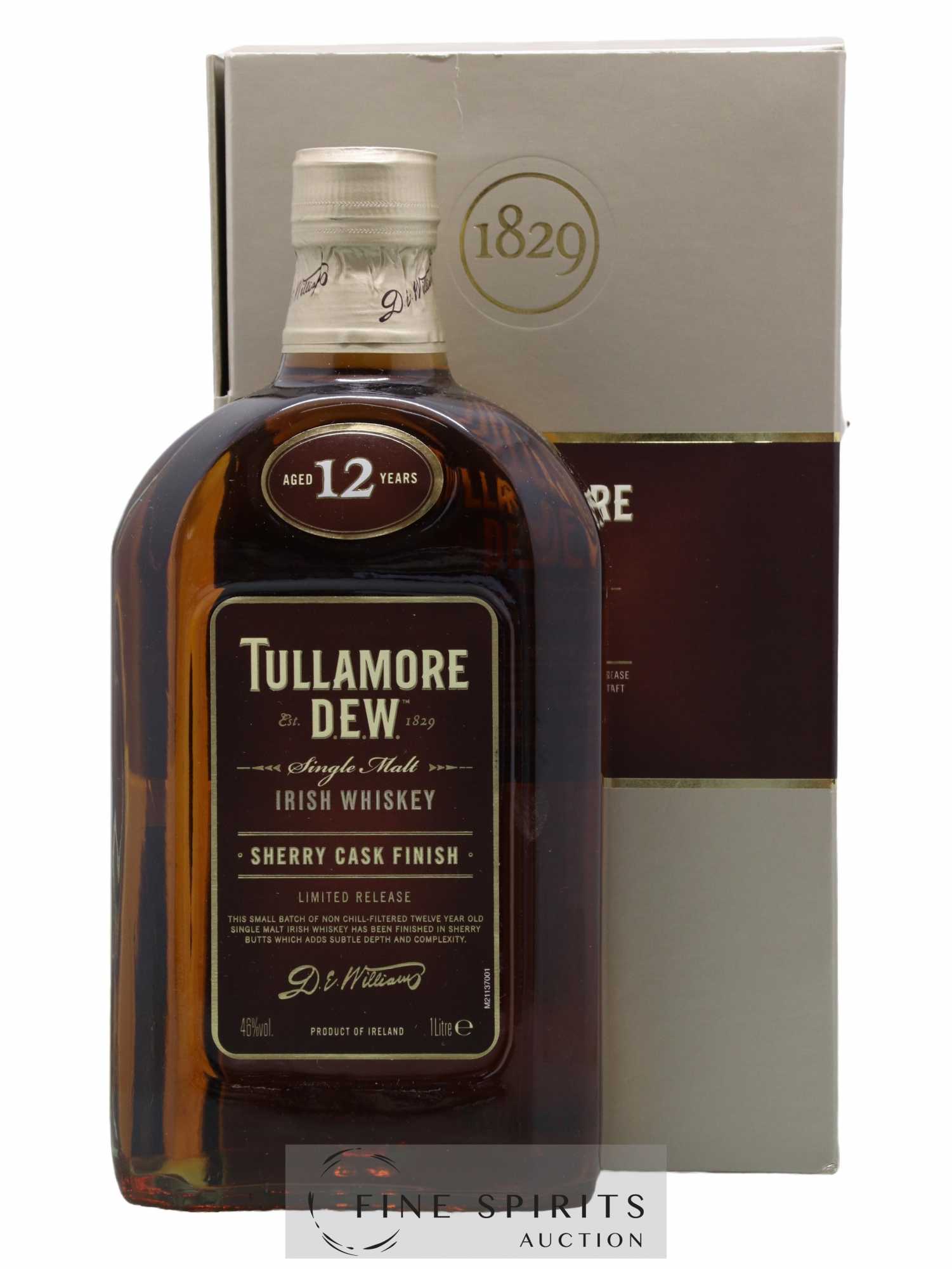 Tullamore Dew 12 years Of. Sherry Cask Finish Limited Release 1L