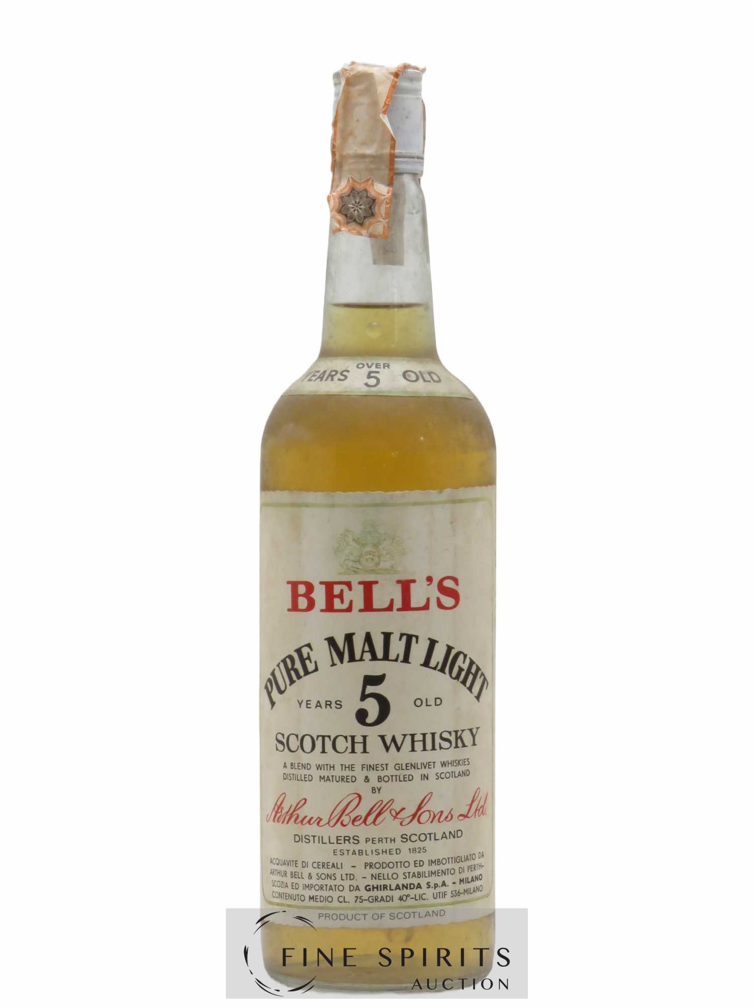 Bell's 5 years Of. Pure Malt Light Ghirlanda S.p.A. Import