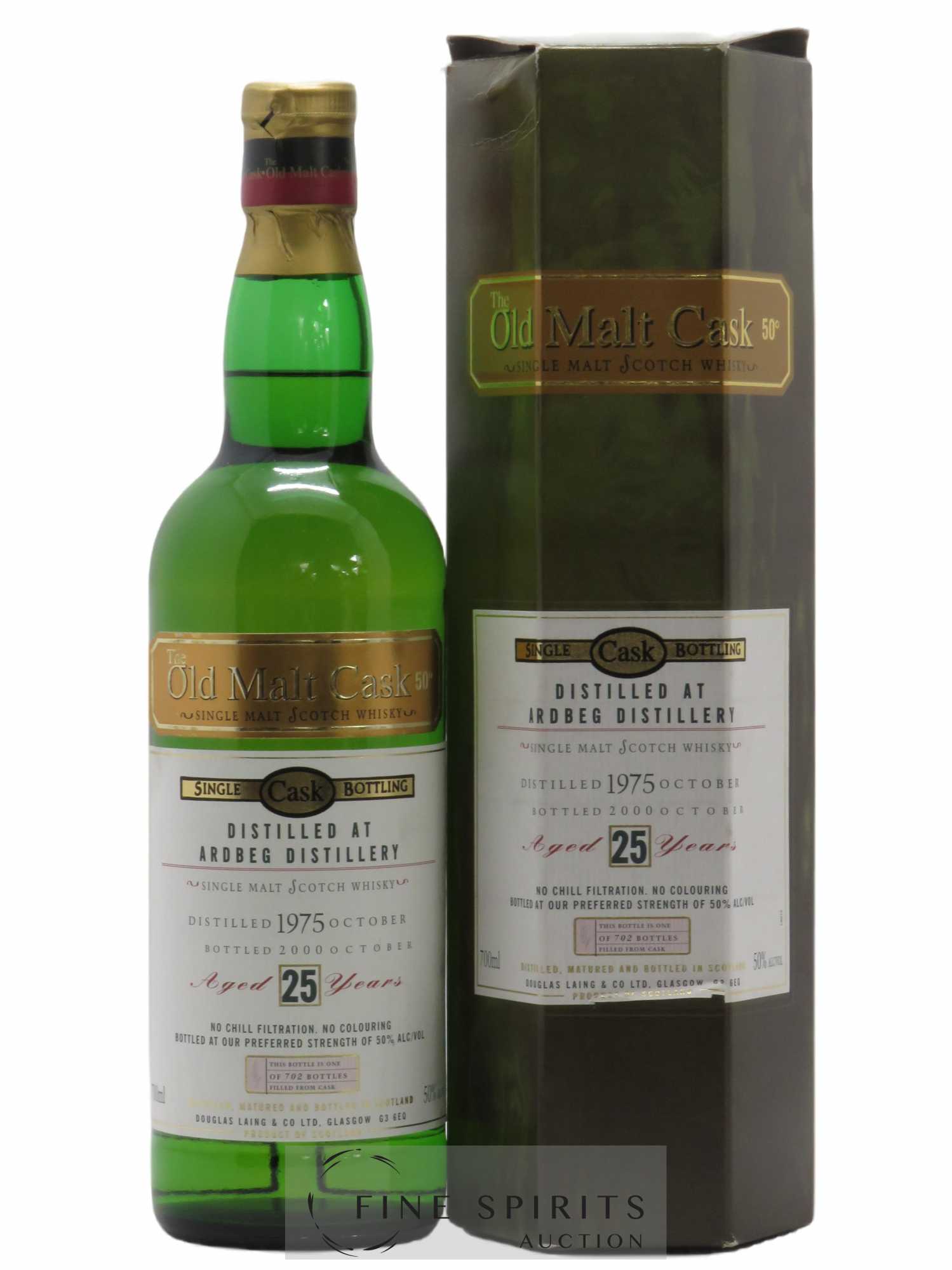 Ardbeg 25 years 1975 Douglas Laing Single Cask Limited Edition 702 Bottles Old Malt Cask