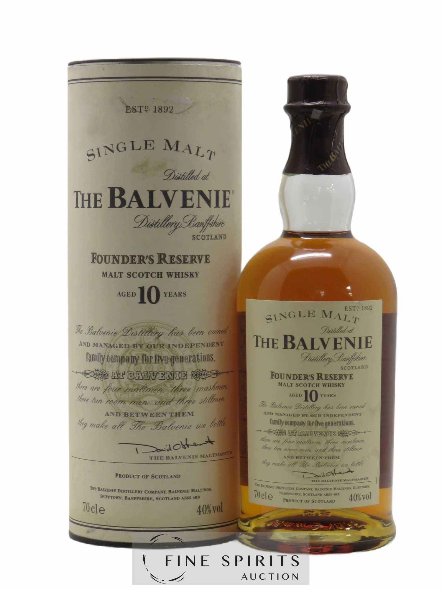 Balvenie 10 years Of. Founder's Reserve 70cl.