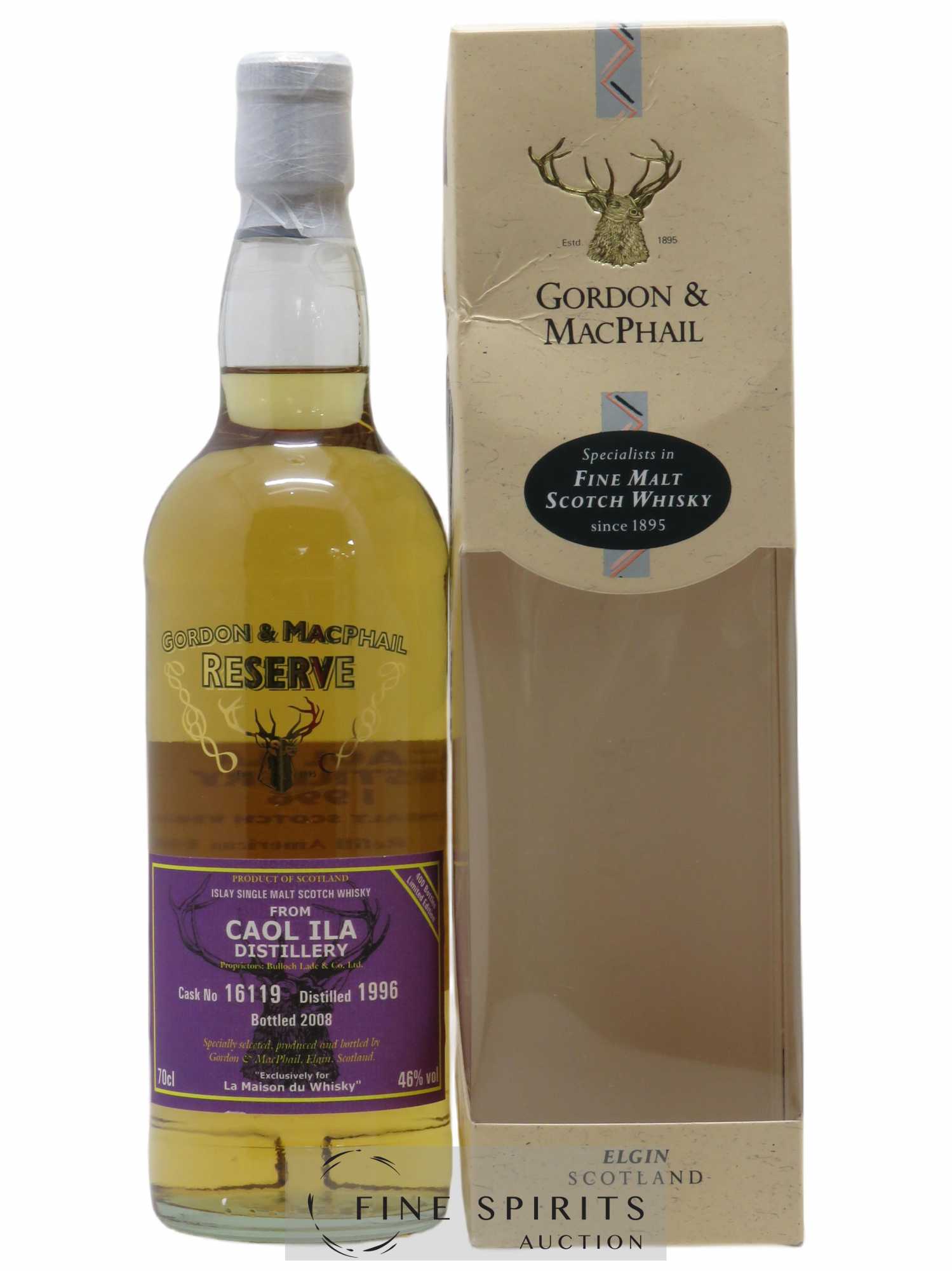 Caol Ila 1996 Gordon & MacPhail Single Cask n°16119 Limited Edition 400 Bottles LMDW Reserve