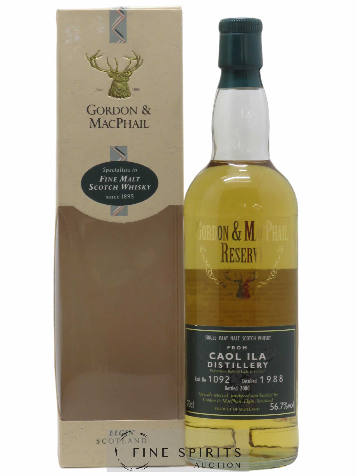 Caol Ila 1988 Gordon & MacPhail Cask n°1092 - bottled 2000 Reserve