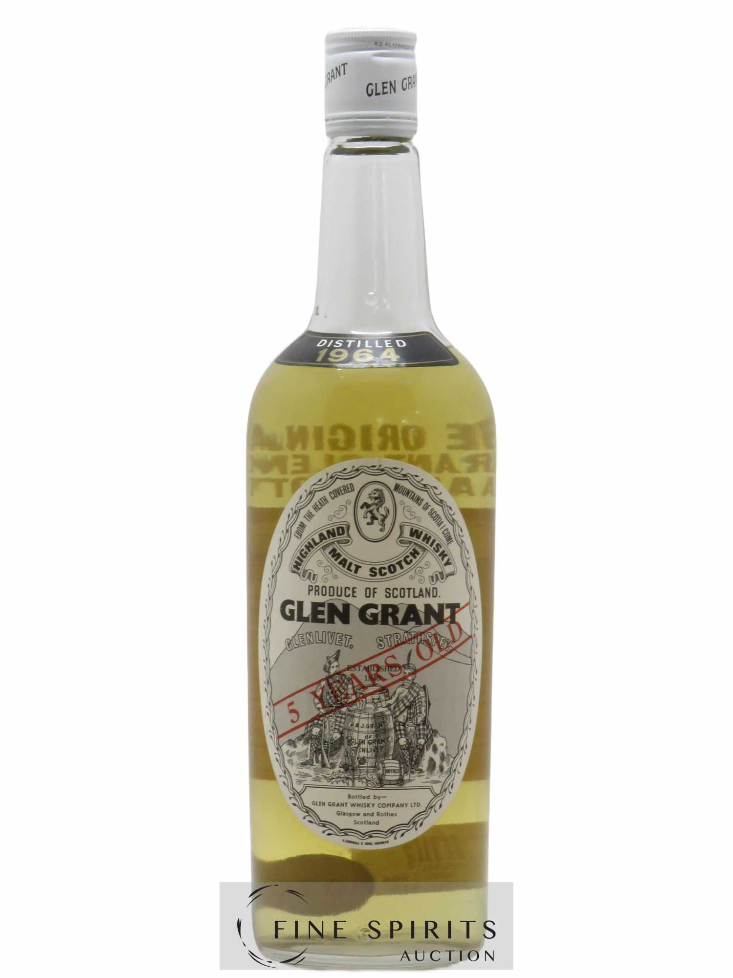 Glen Grant 5 years 1964 Of. The Original J&J Grant