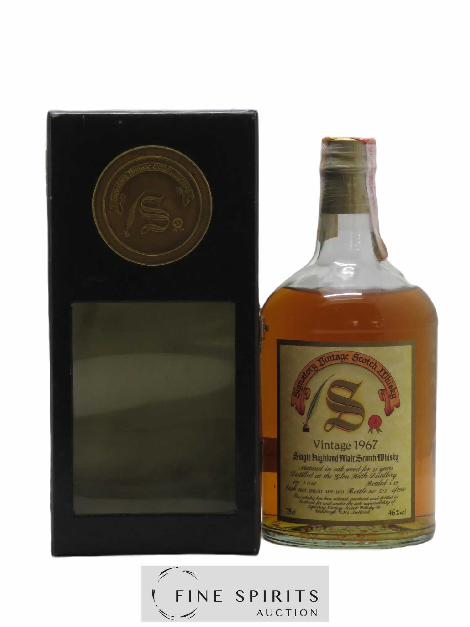 Glen Keith 21 years 1967 Signatory Vintage Small Batch Casksn° 3854-553811-13 Vintage Dumpy Cask Strength