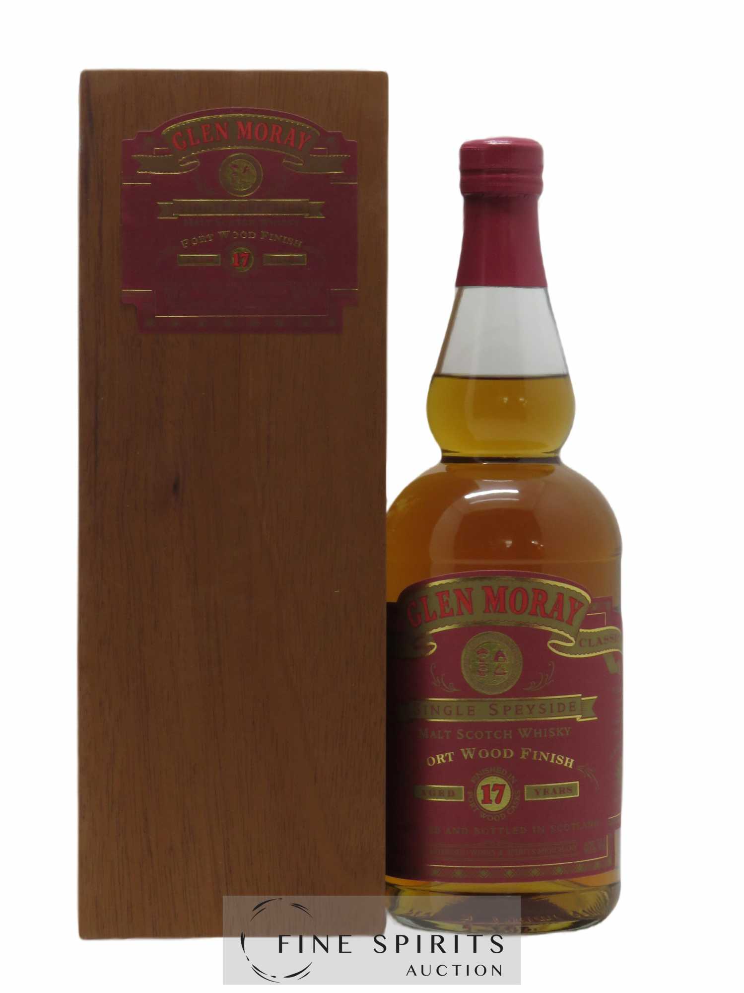 Glen Moray 17 years Of. Limited Edition Wm Morrison Supermarkets Plc Port Wood Finish