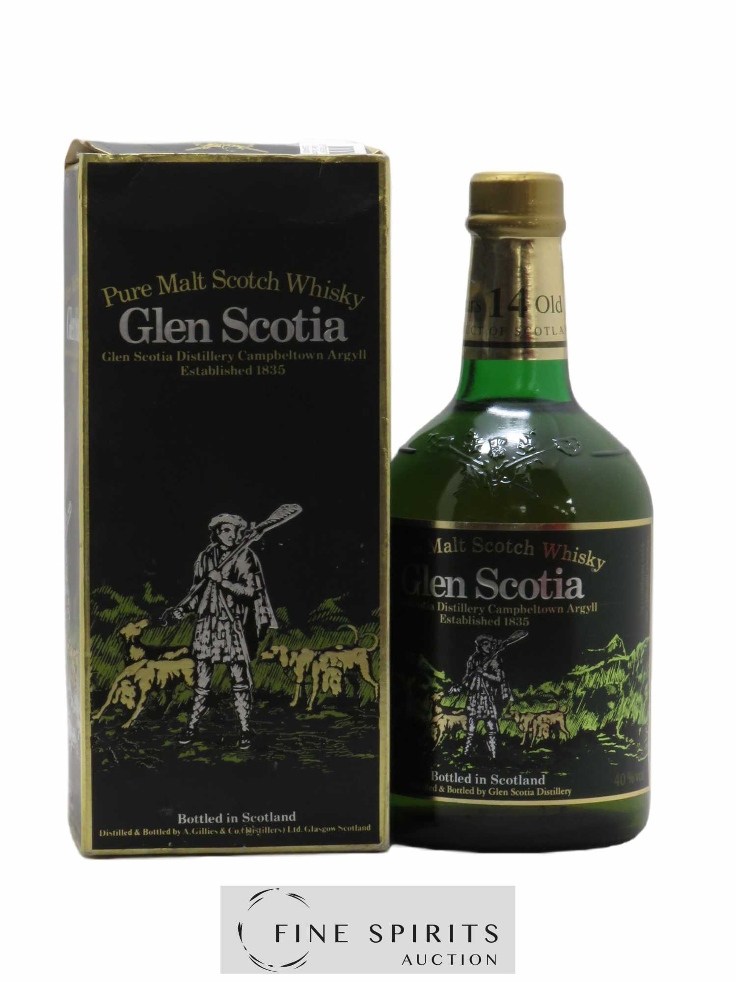 Glen Scotia 14 years Of. Dumpy Green Bottle The Hunter