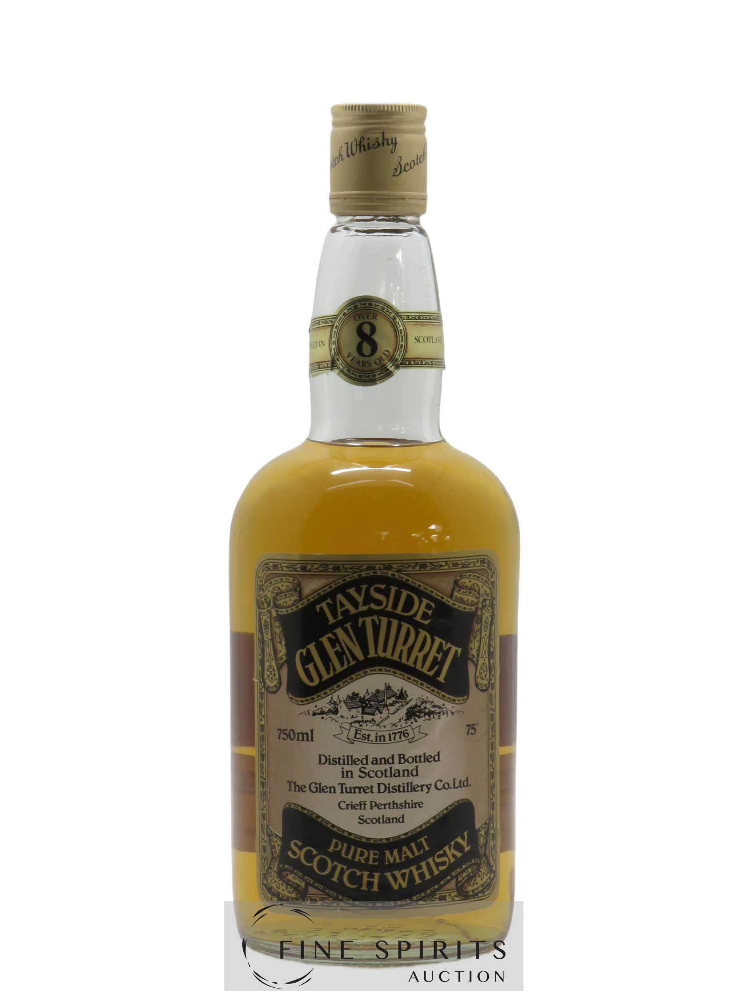 Glenturret 8 years Of. 75° J.R.D. Cowell Import Tayside Pure Malt