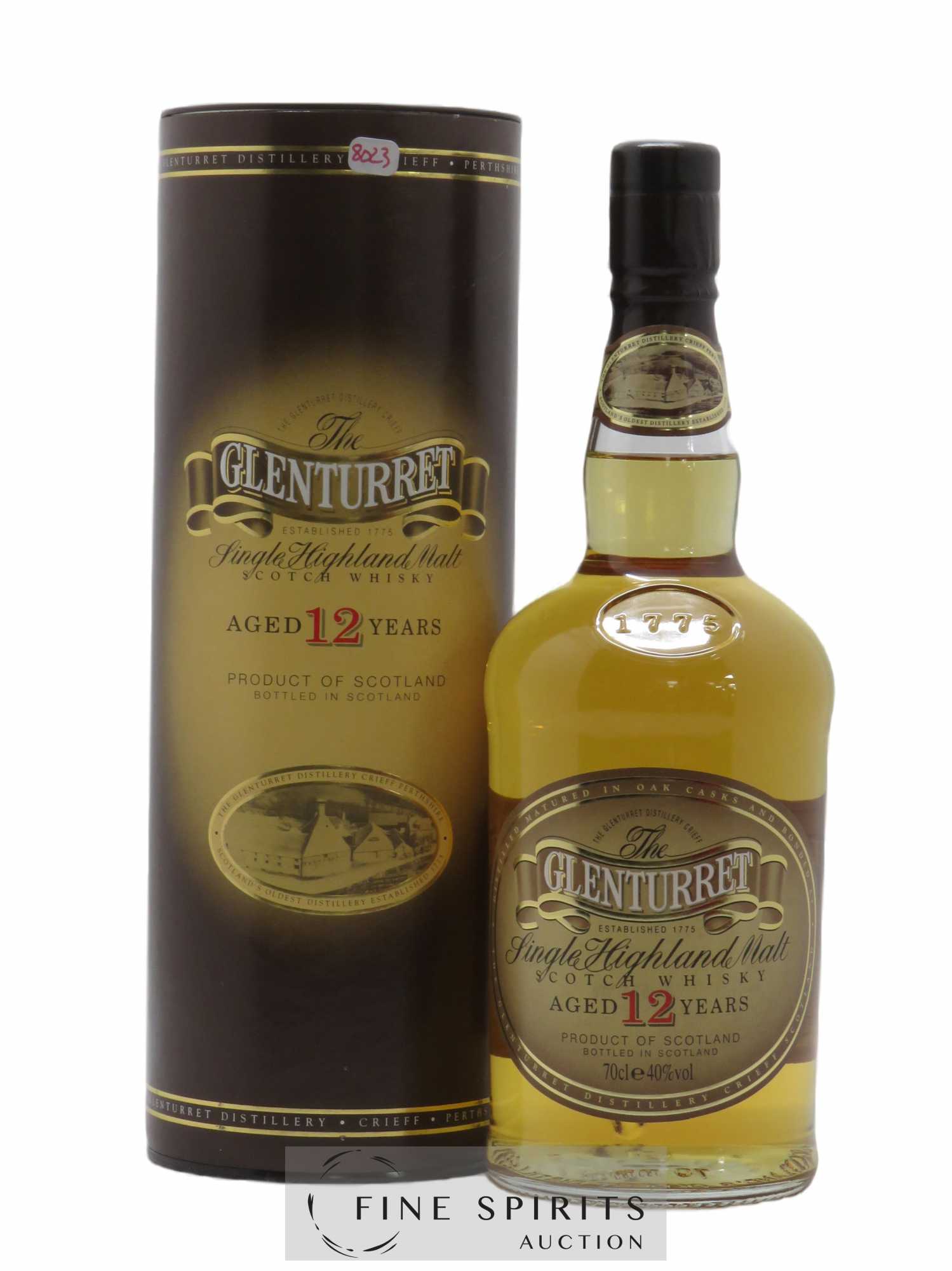 Glenturret 12 years Of. 1775 Single Highland Malt Scotch Whisky