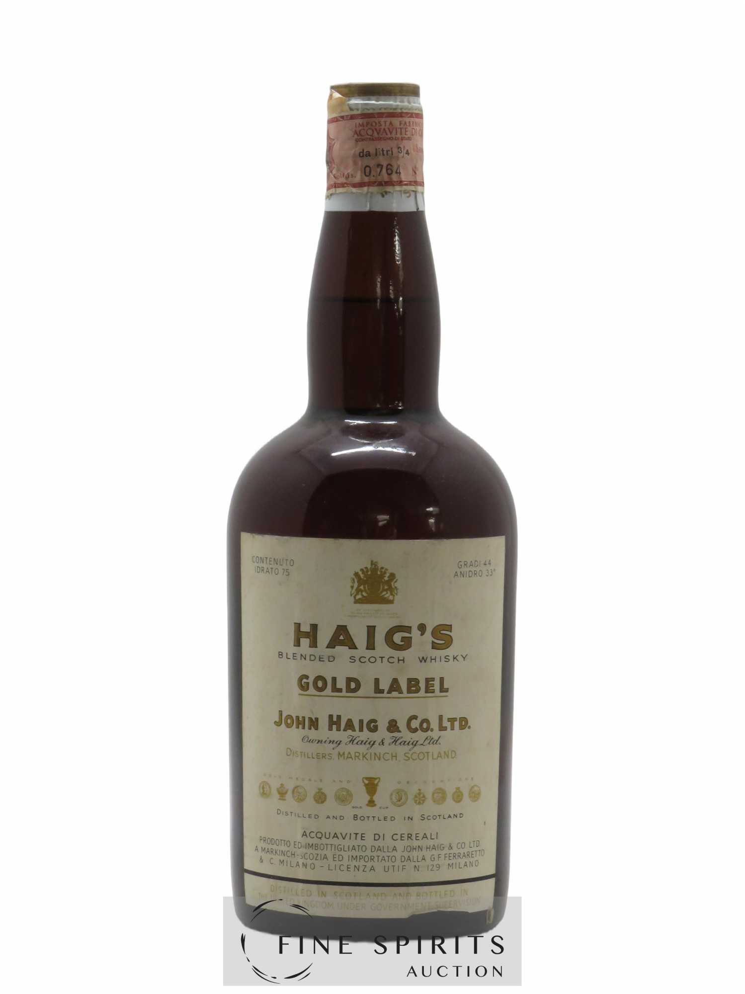 Haig Of. Owning Haig & Haig Ltd Spring Cap Gold Label Blended Scotch Whisky