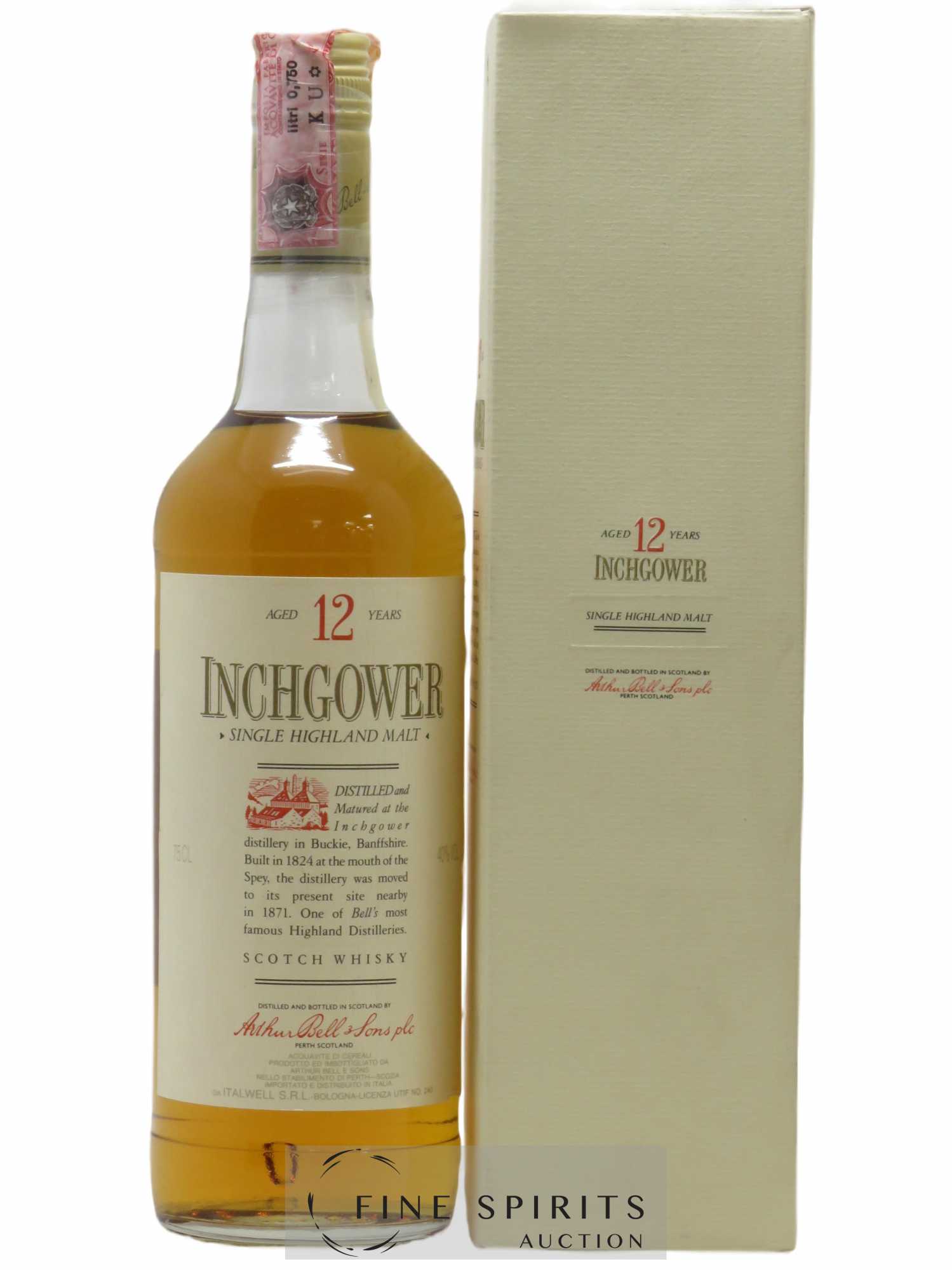 Inchgower 12 years Of. Arthur Bell & Sons Plc Single Highland Malt