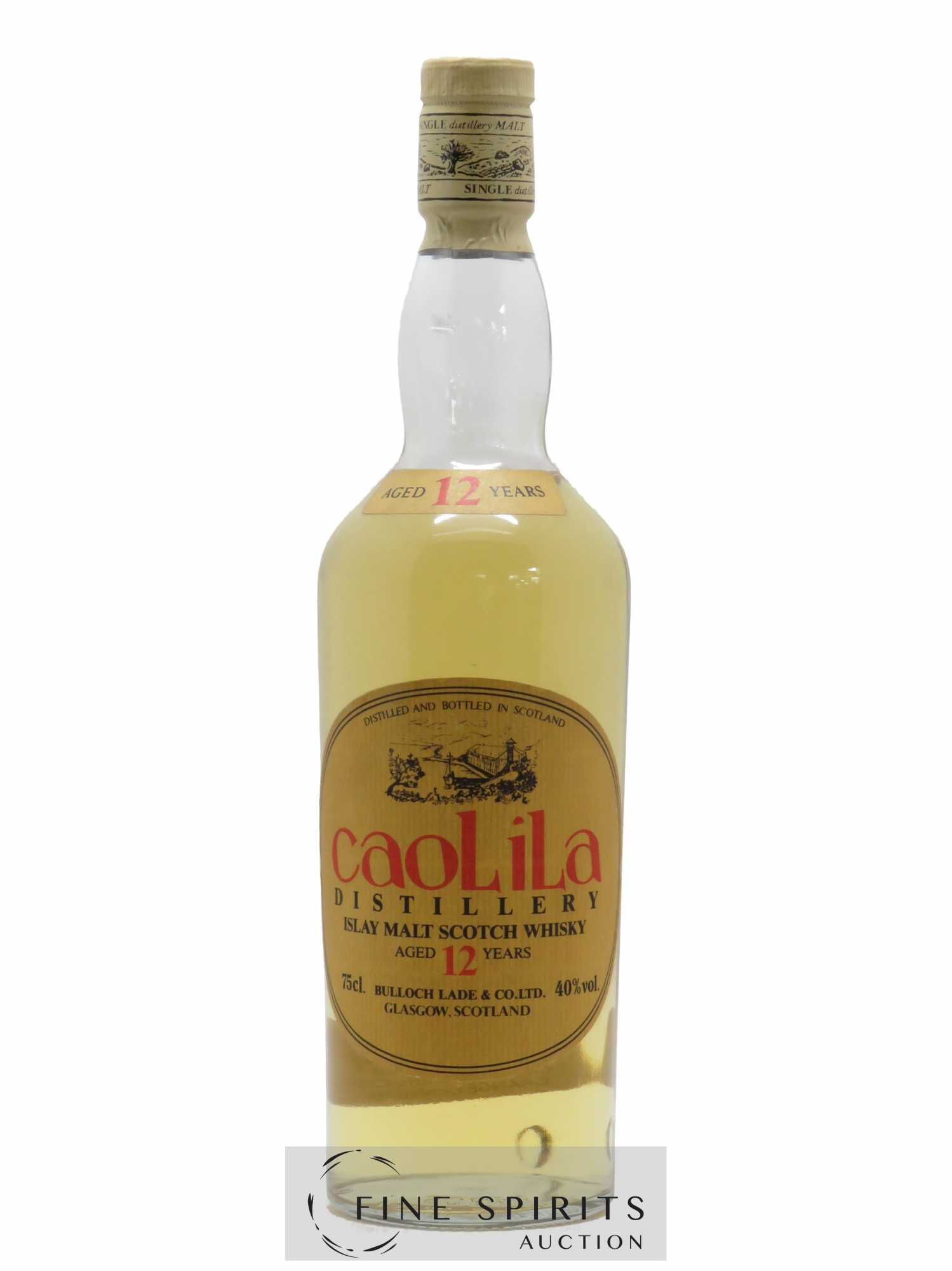 Caol Ila 12 years Of. Oval Orange Label