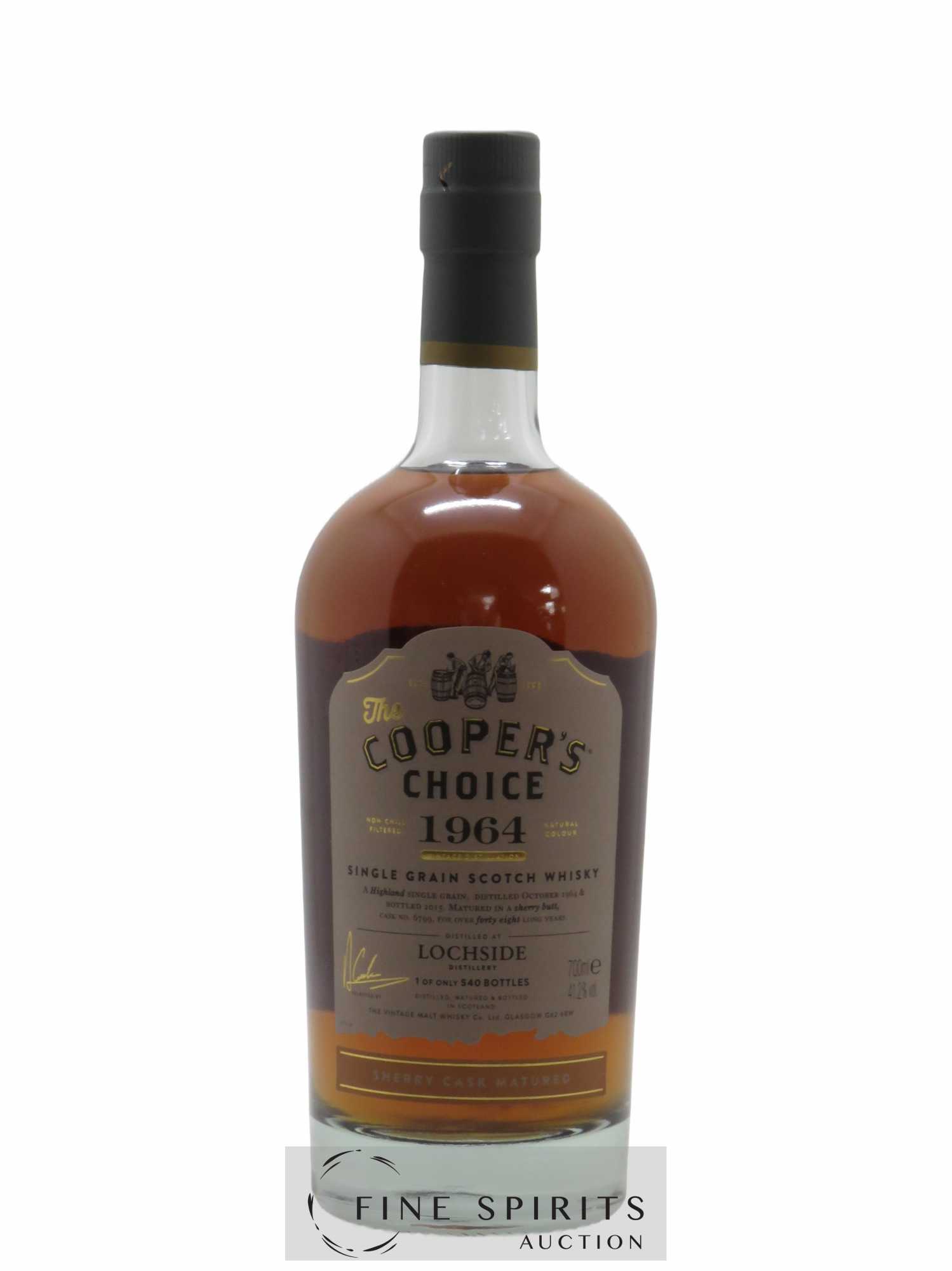 Lochside 48 years 1964 48 years 1964 The Vintage Malt Whisky Co. Ltd. Single Sherry Bu Single Sherry Butt n°6799 Limited Edition 540 Bottles The Coopers'Choice