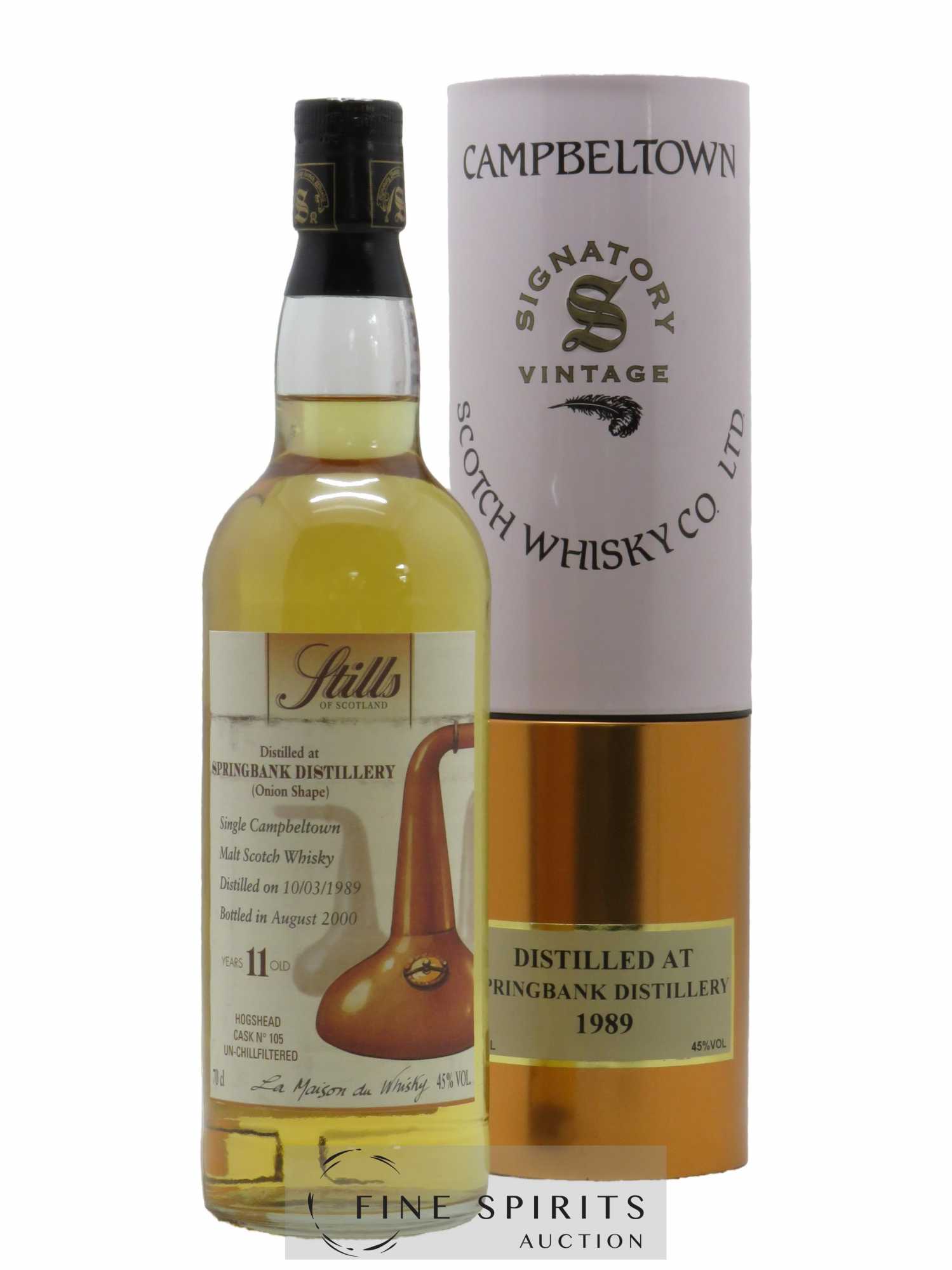 Springbank 11 years 1989 Signatory Vintage Onion Shape Single Cask n°105 LMDW Stills of Scotland