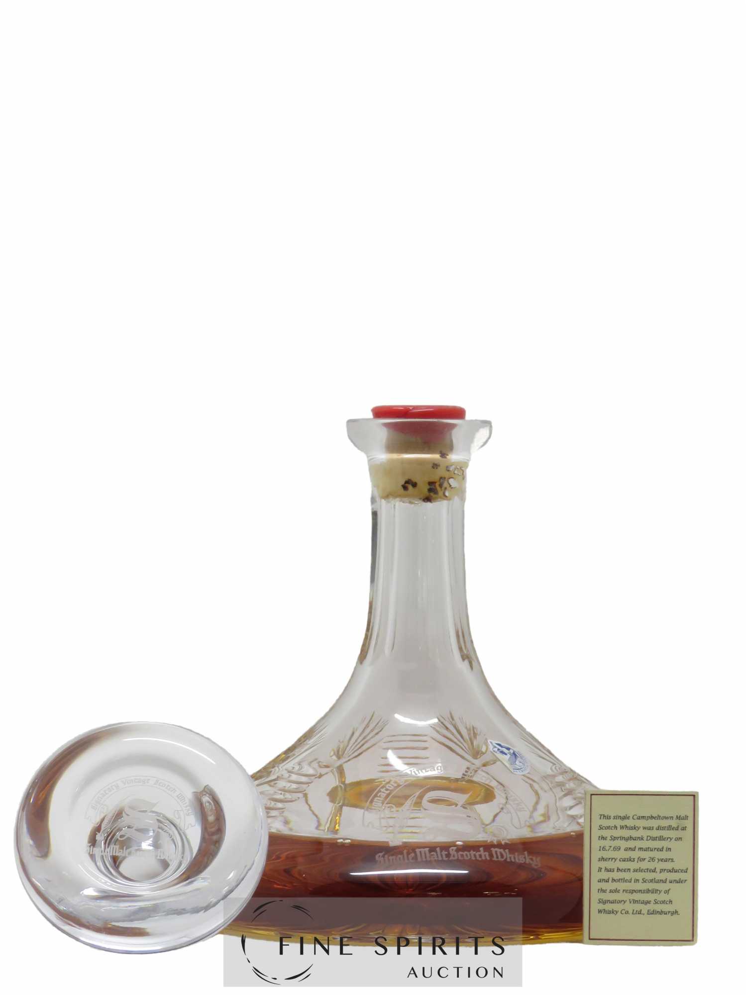 Springbank 1969 Signatory Vintage Cristal Decanter