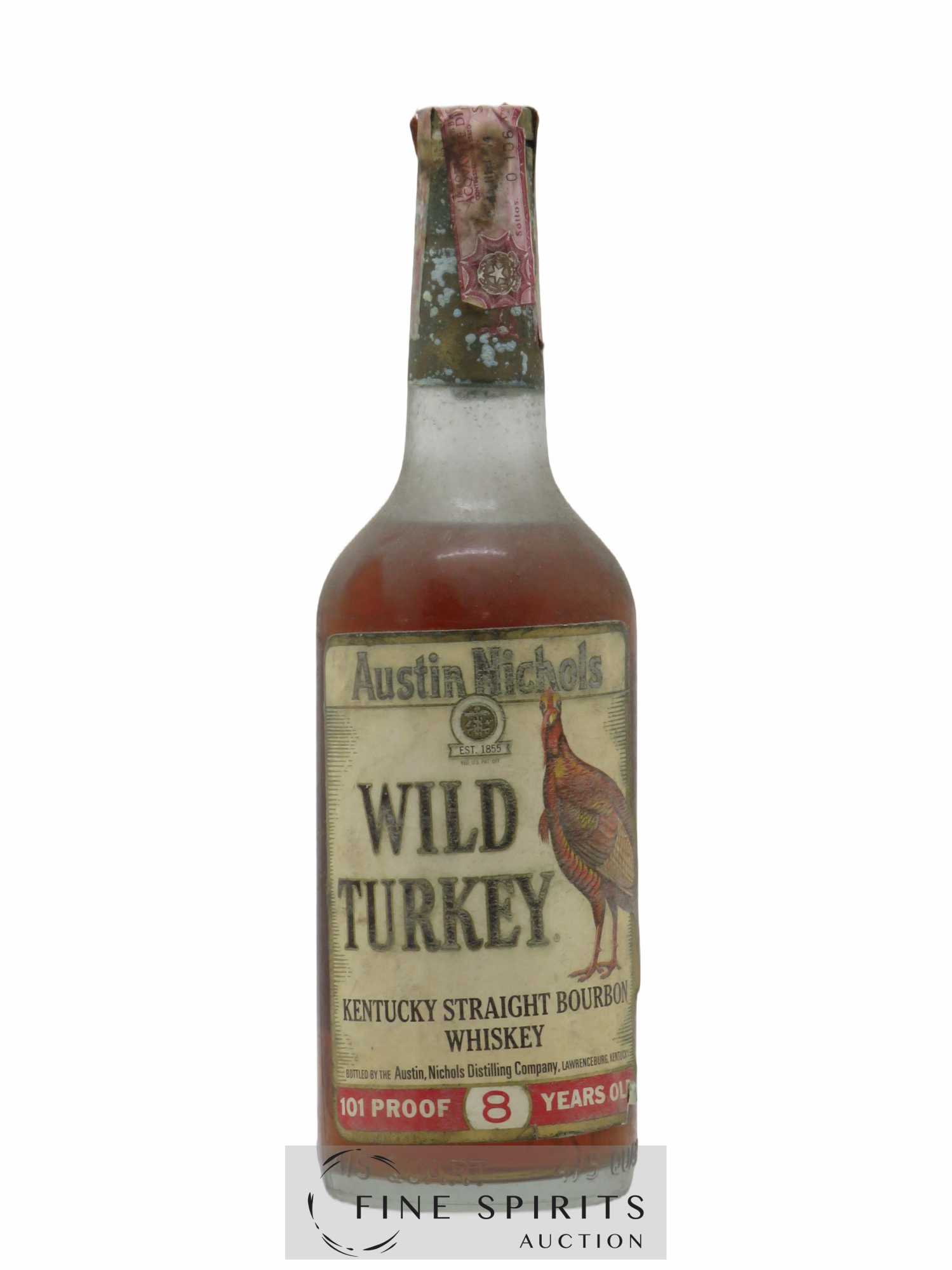 Wild Turkey 8 years Of. Austin Nichols A.Orlandi Import Milano 101 Proof