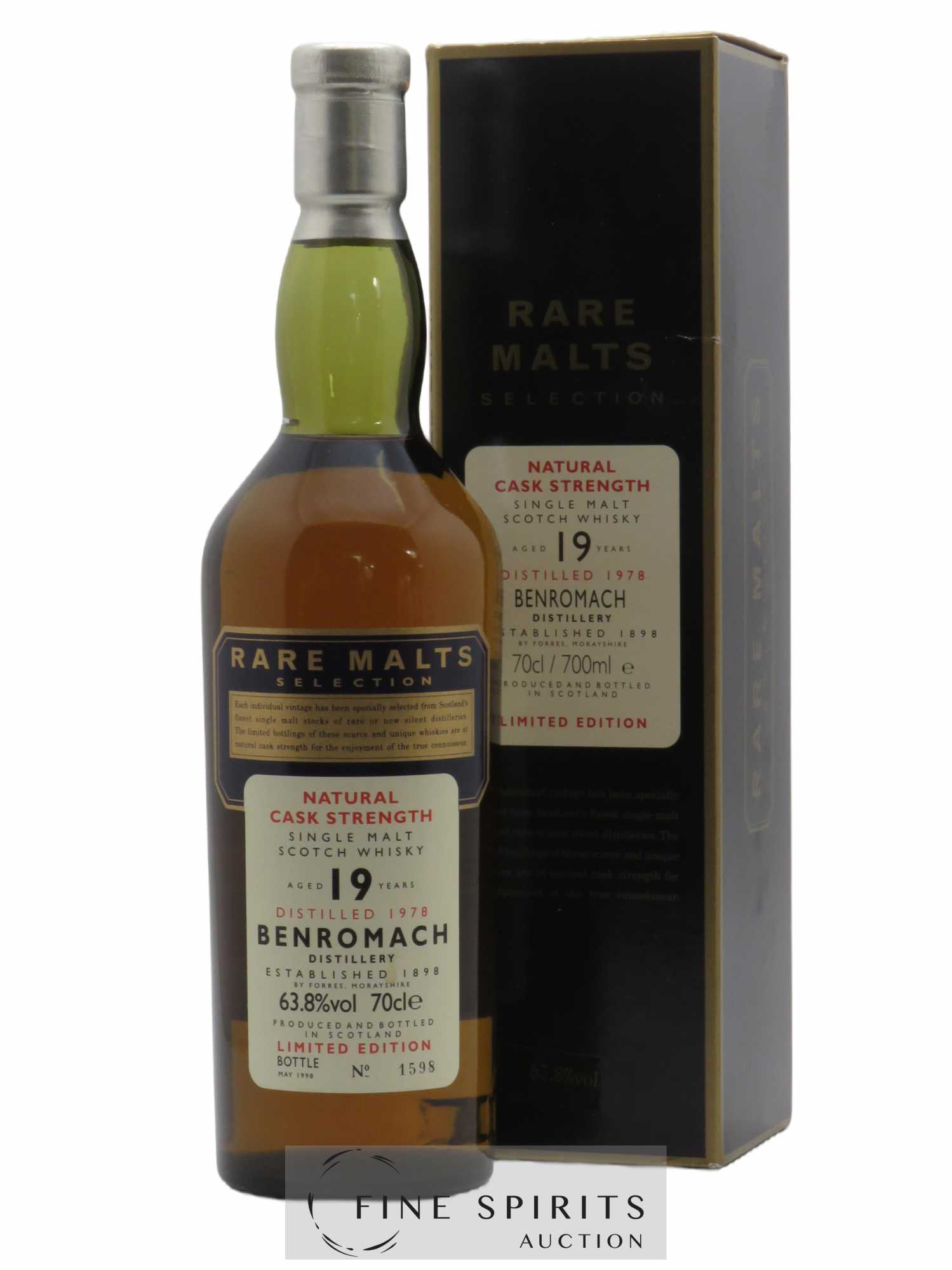 Benromach 19 years 1978 Of. Rare Malts Selection Natural Cask Strengh - bottled 1998 Limited Edition