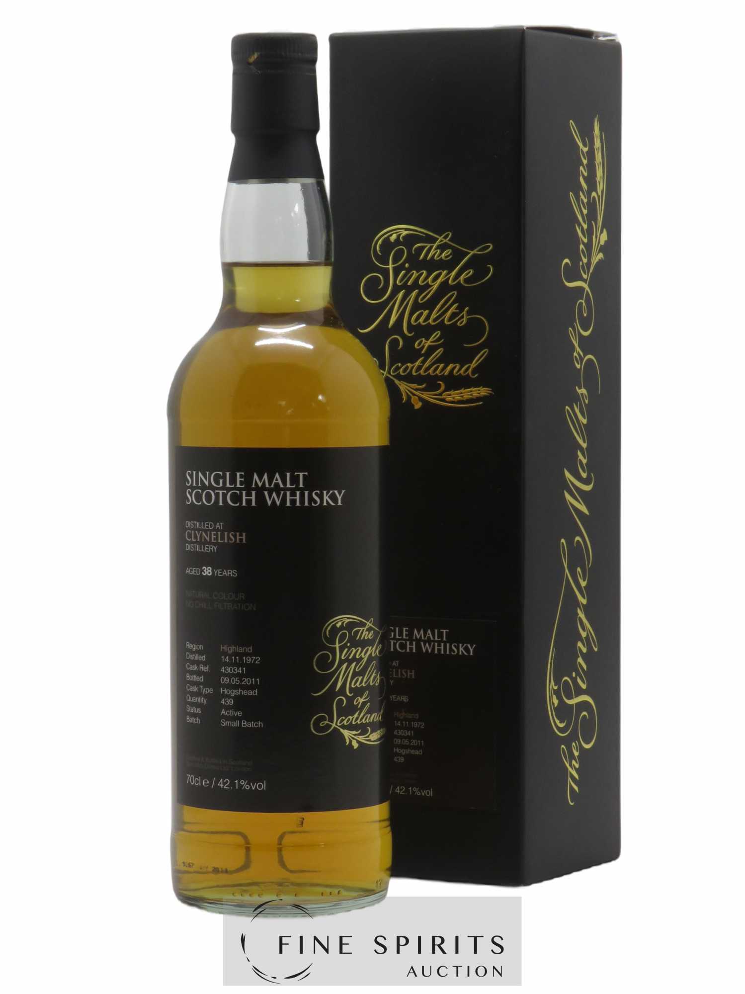 Clynelish 38 years 1972 Speciality Drinks Hogshead n°430341 - 2011 Release The Single Malts of Scotland