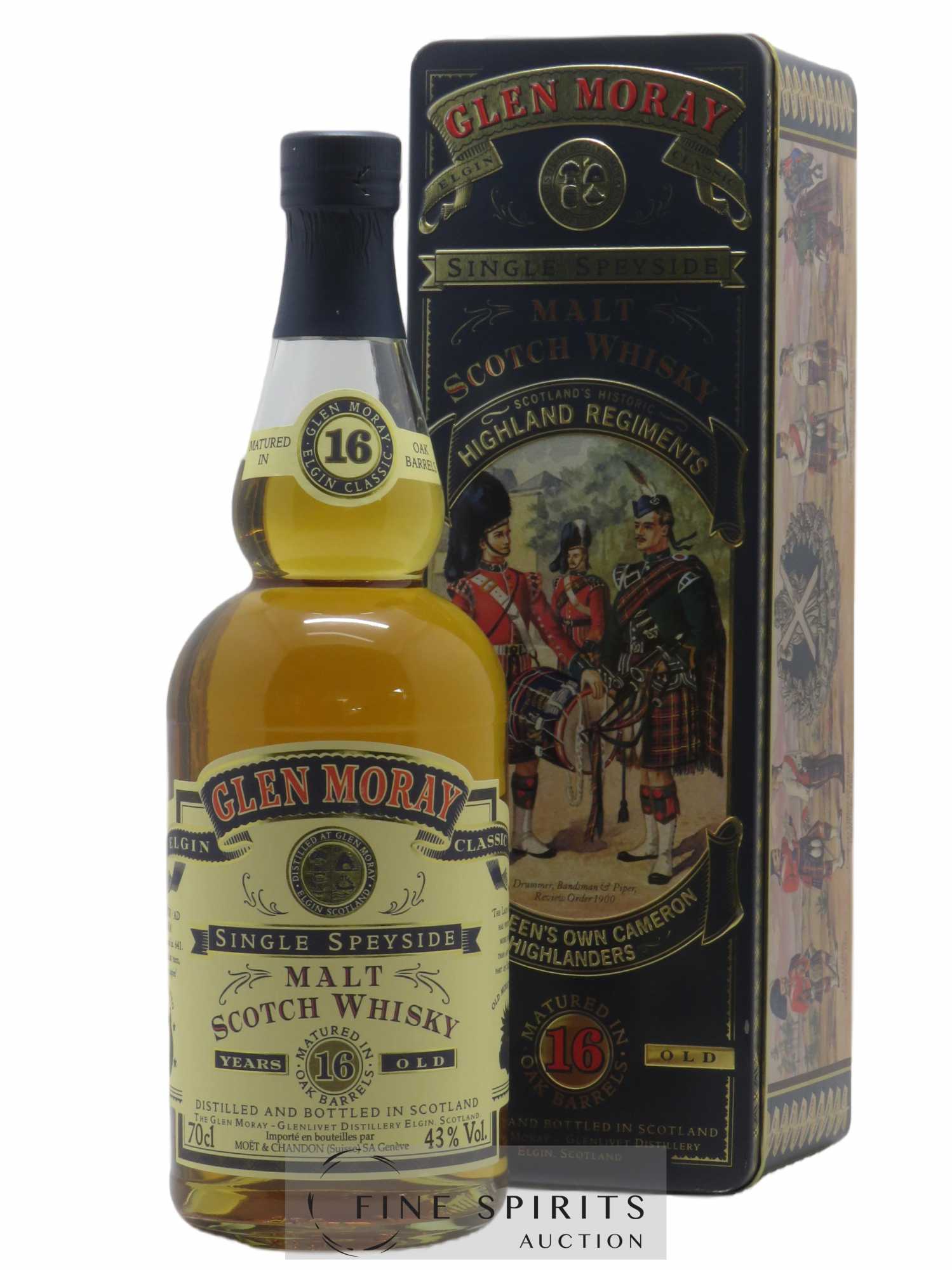 Glen Moray 16 years Of. The Queen's Own Cameron Highlanders