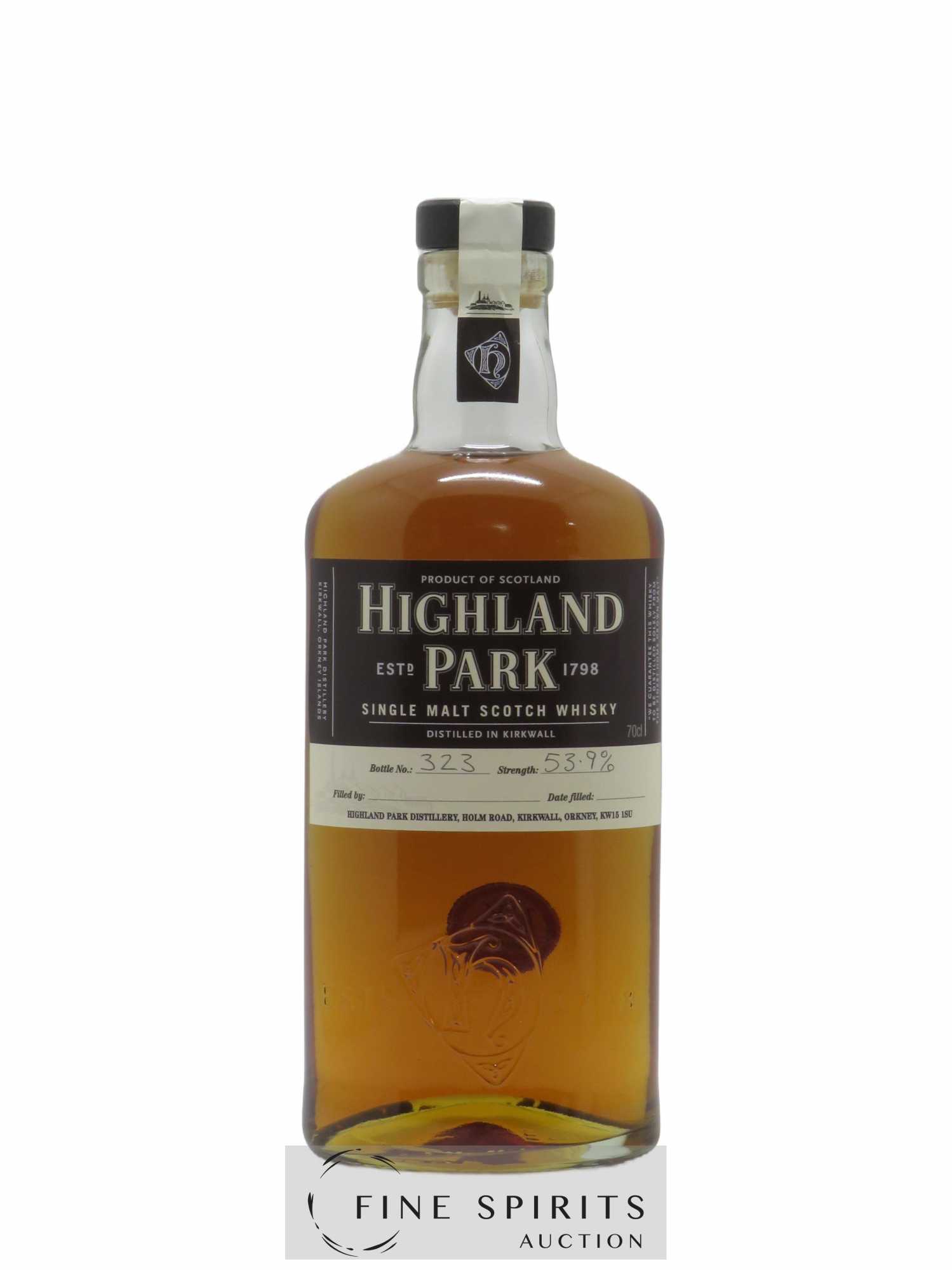 Highland Park Of. Hand Bottling