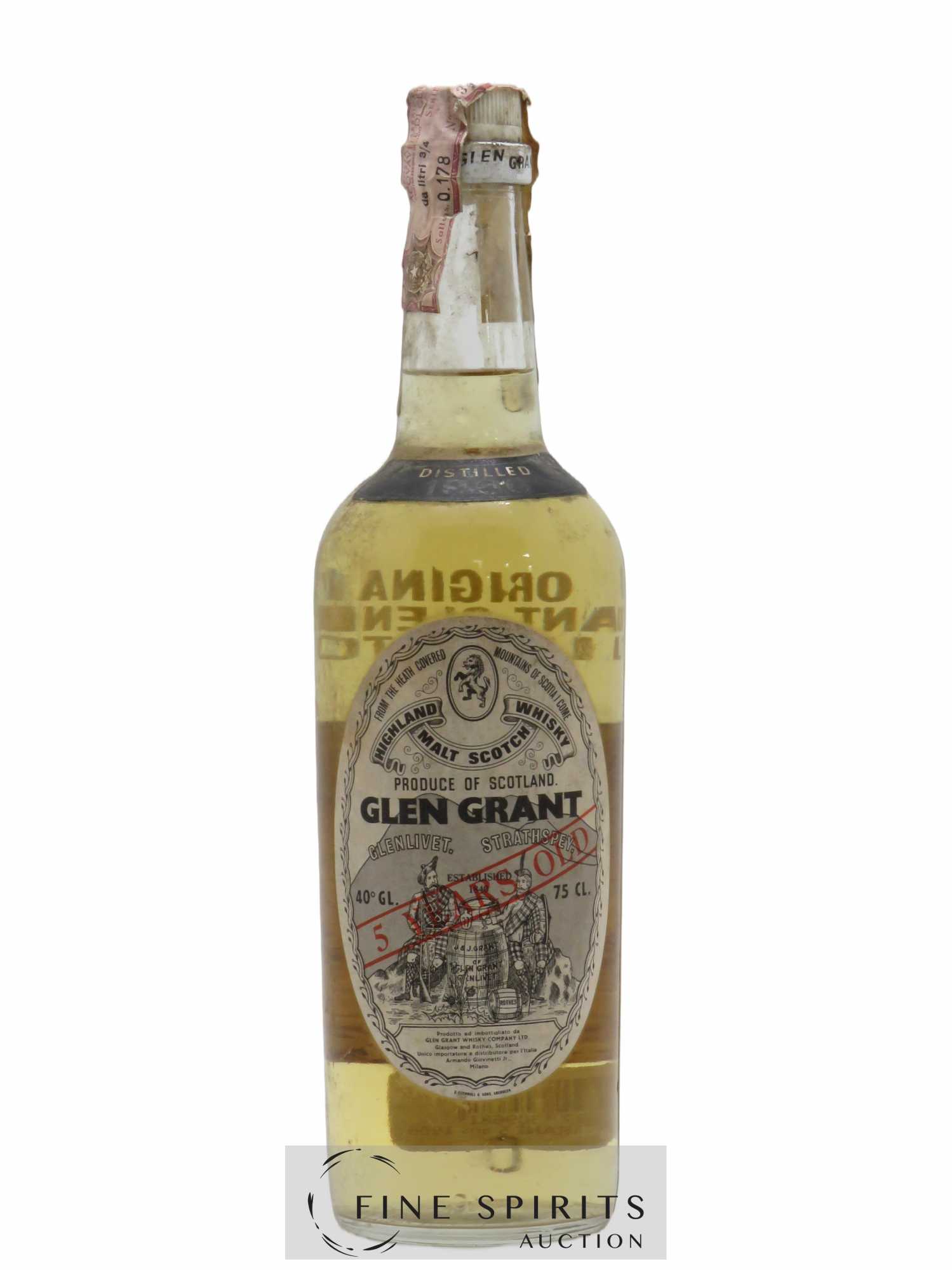 Glen Grant 5 years 1966 Of.