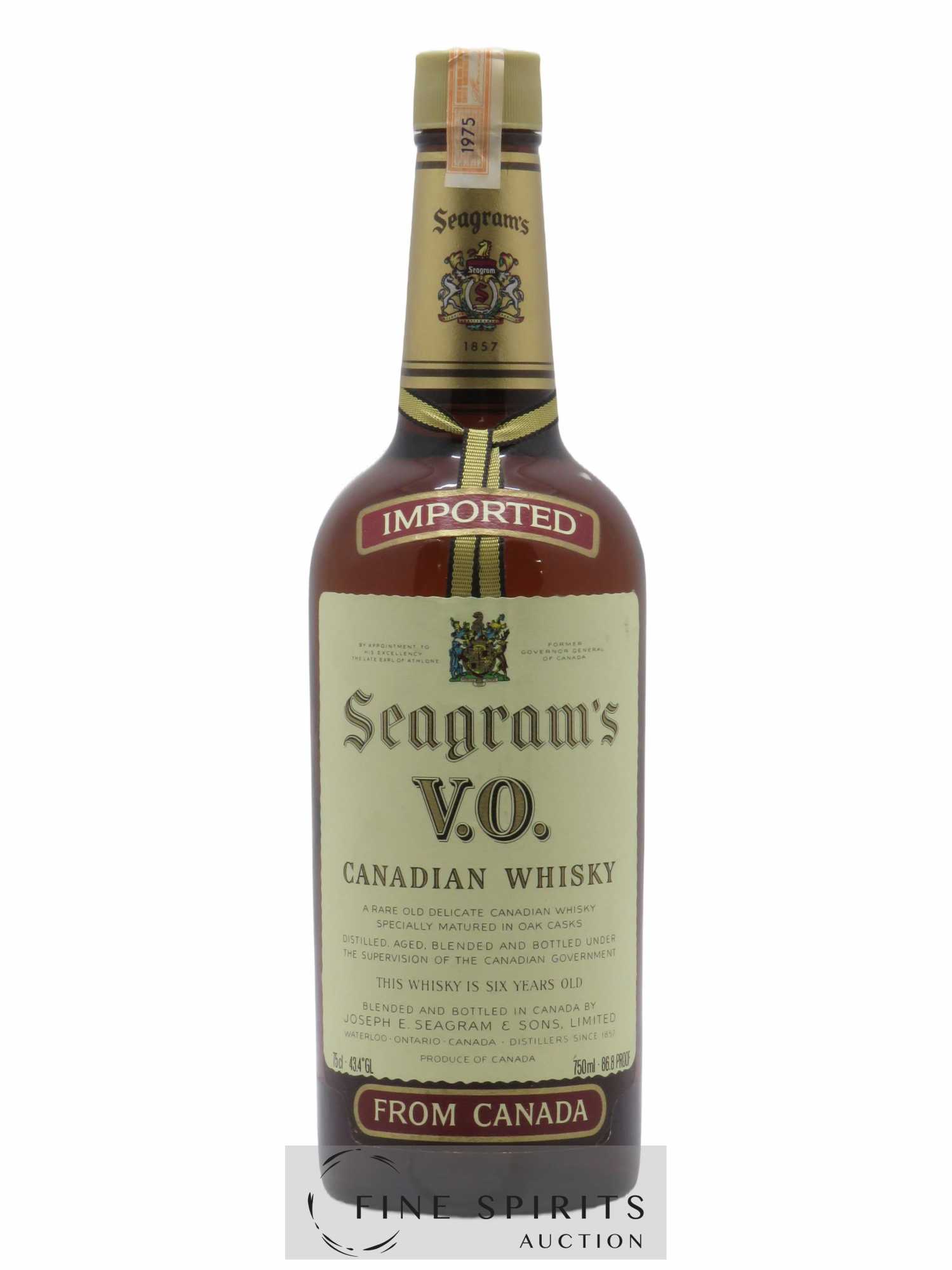 Seagram's Of. VO imported 1975