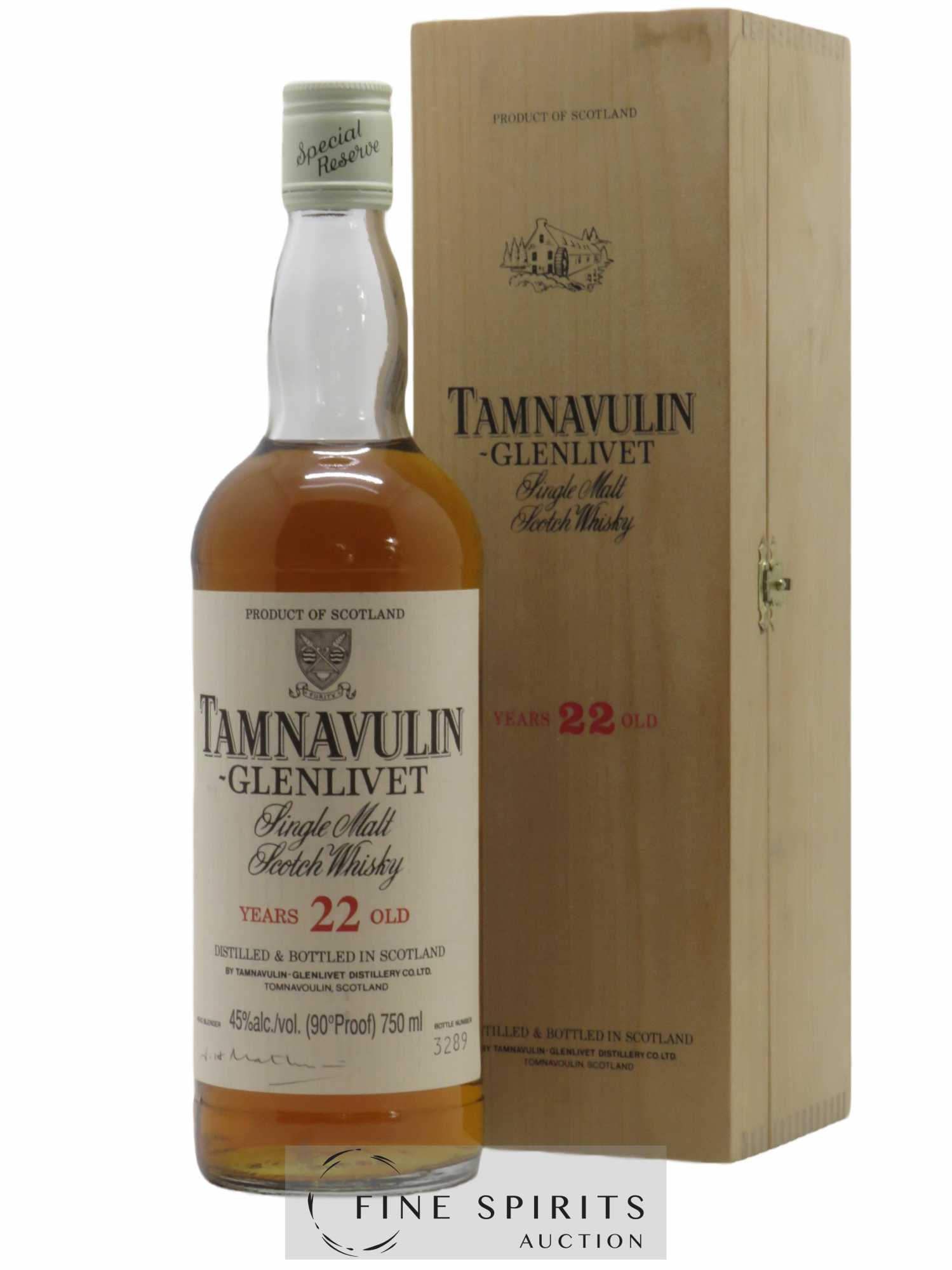 Tamnavulin 22 years Of. Special Reserve 90° Proof