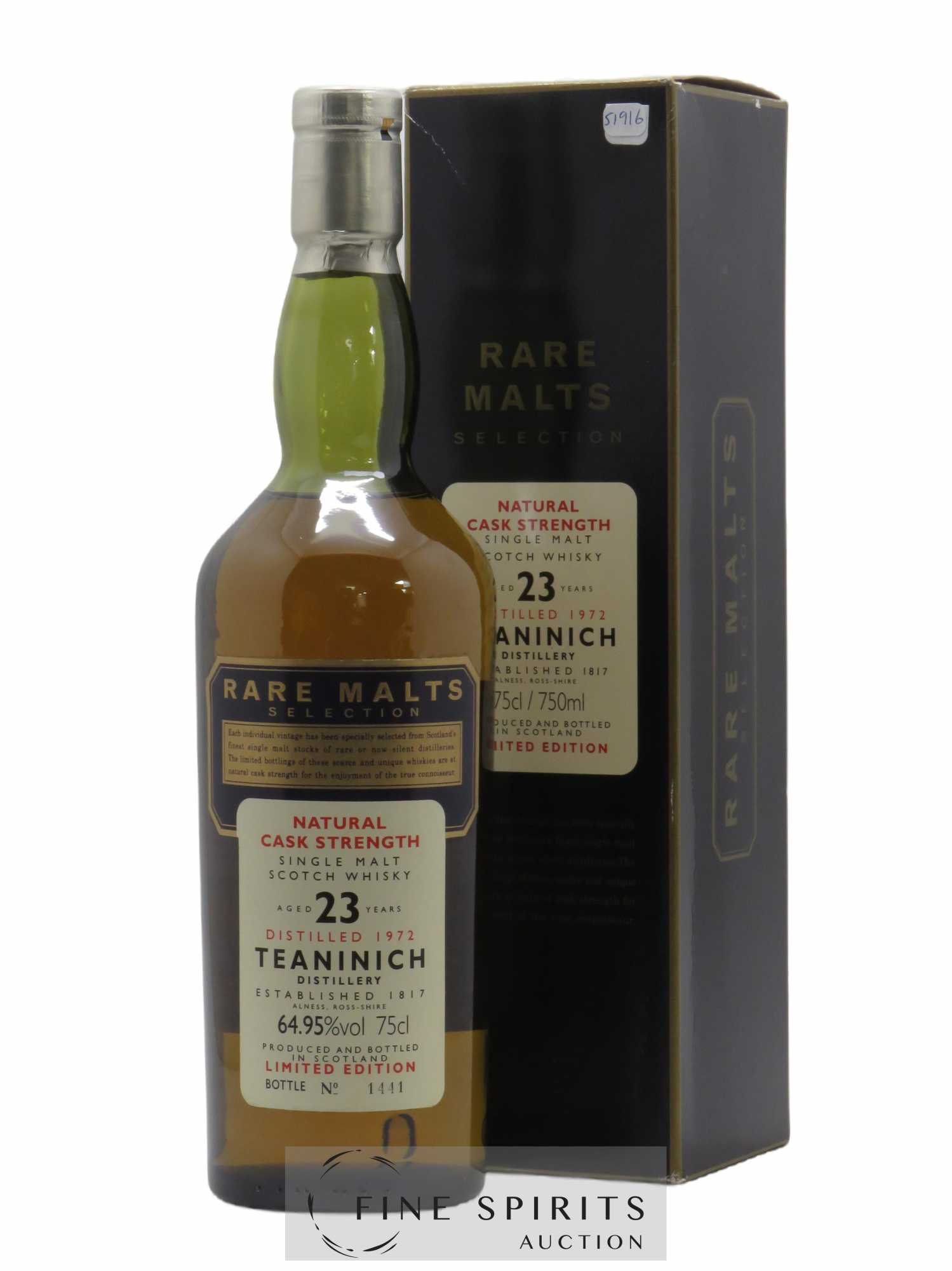 Teaninich 23 years 1972 Of. Rare Malts Selection Natural Cask Strengh Limited Edition