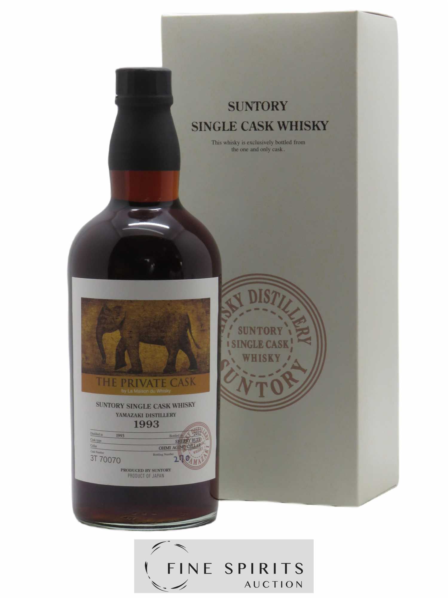 Yamazaki 1993 Of. Single Sherry Butt Cask n 3T70070 bottled 2012 LMDW The Private Cask