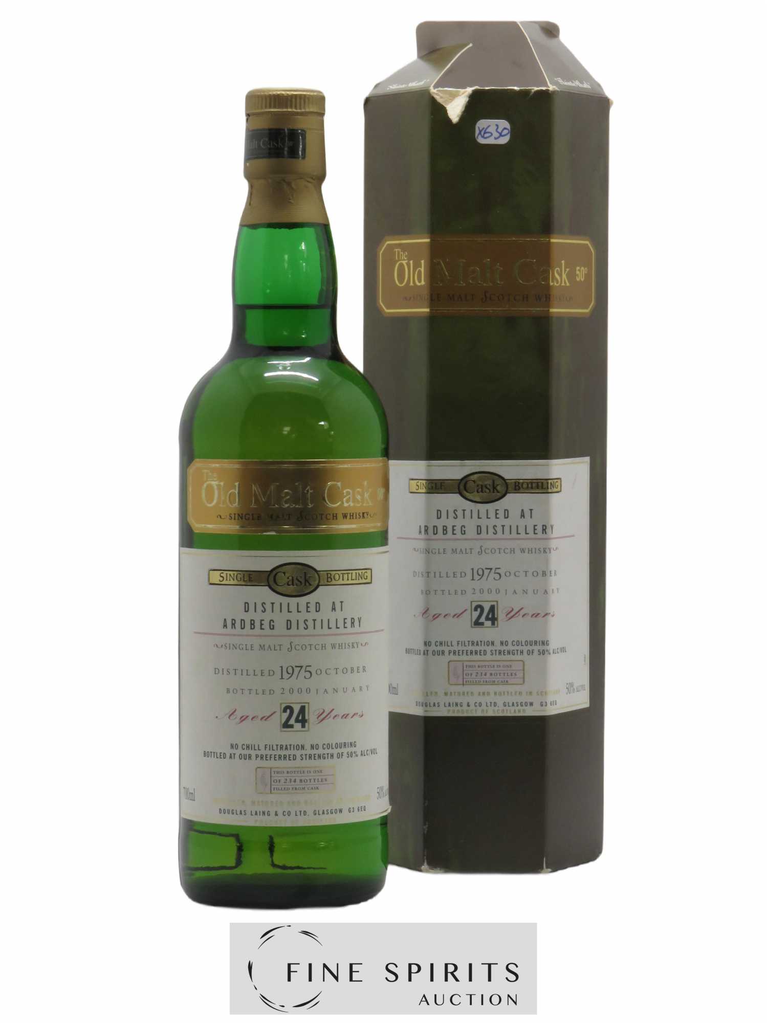 Ardbeg 24 years 1975 Douglas Laing Single Cask - One of 234 - bottled 2000 The Old Malt Cask