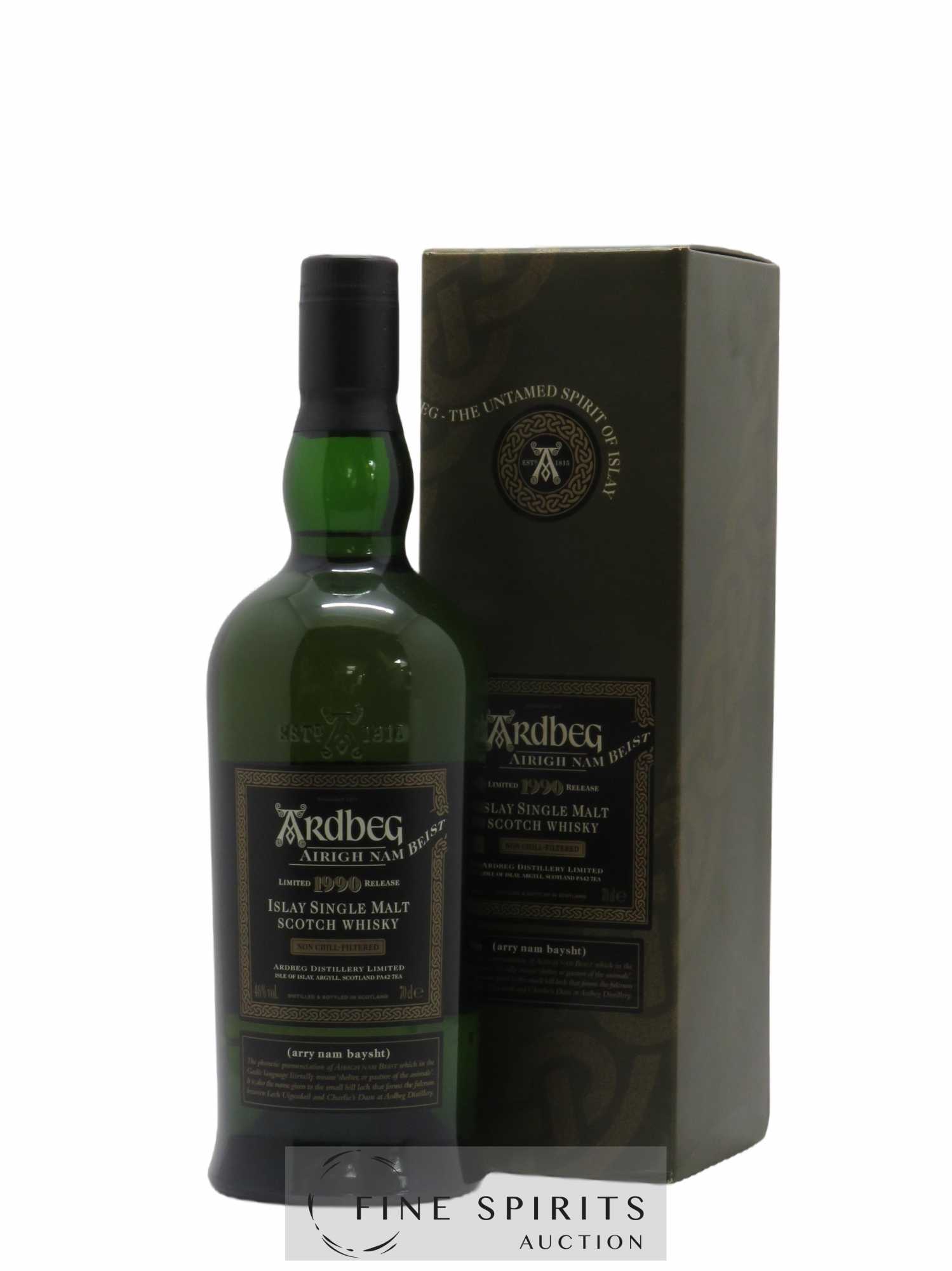 Ardbeg 1990 Of. Airigh Nam Beist Non Chill-Filtered - bottled 2006 Limited Release