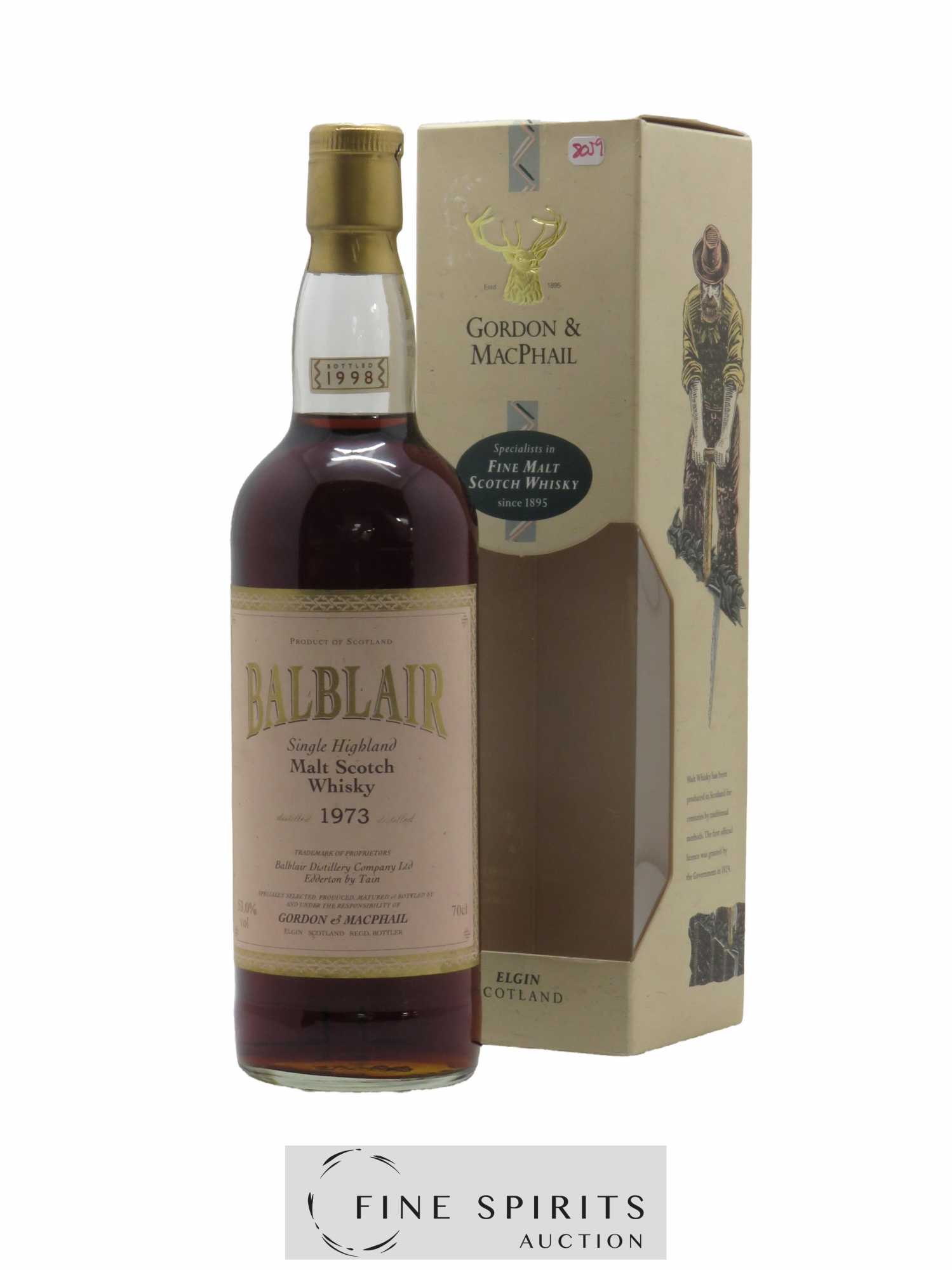 Balblair 1973 Gordon & Macphail bottled 1998 Pink Label