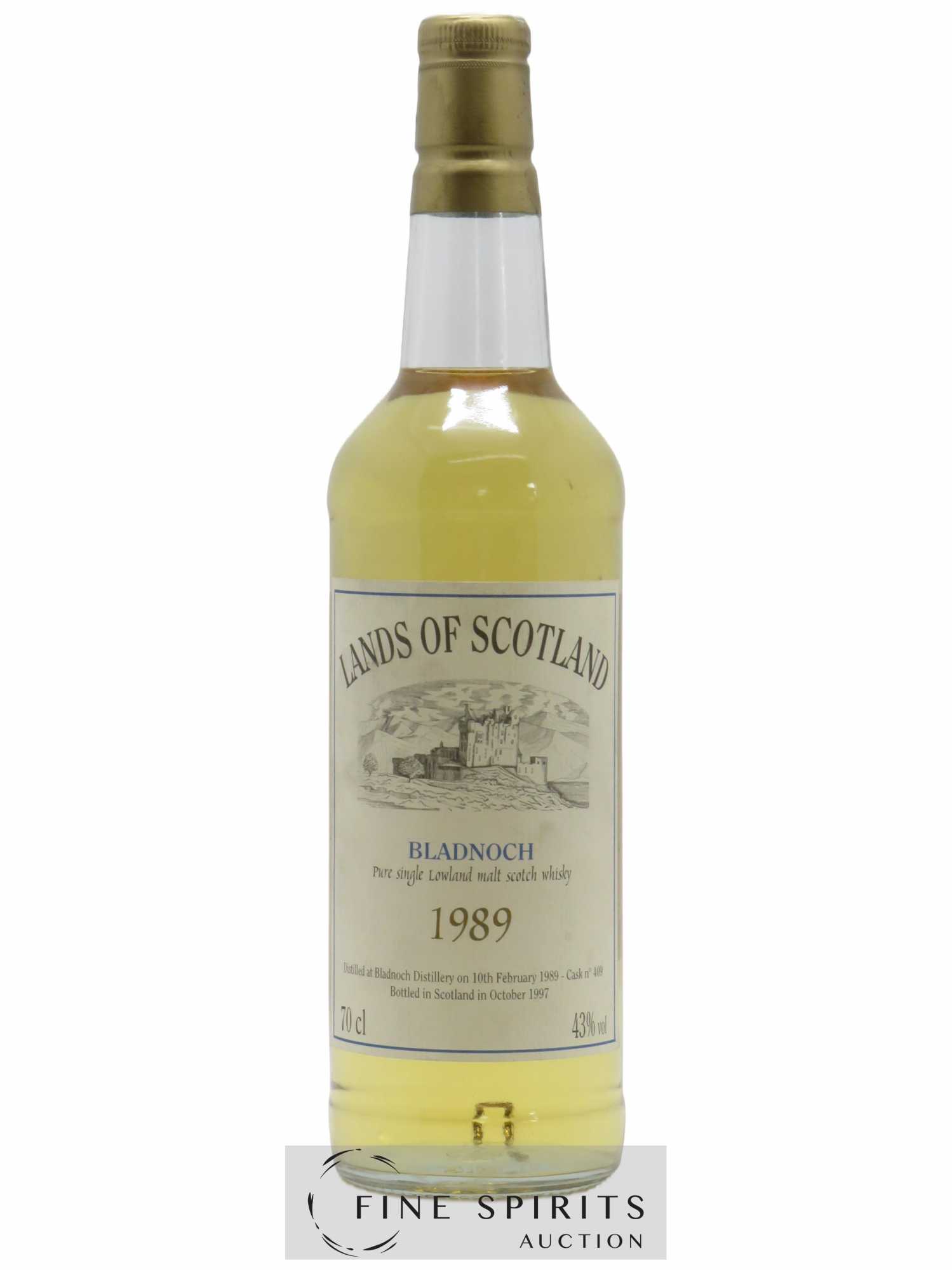 Bladnoch 1989 Signatory Vintage Cask n°409 - bottled 1997 Lands of Scotland