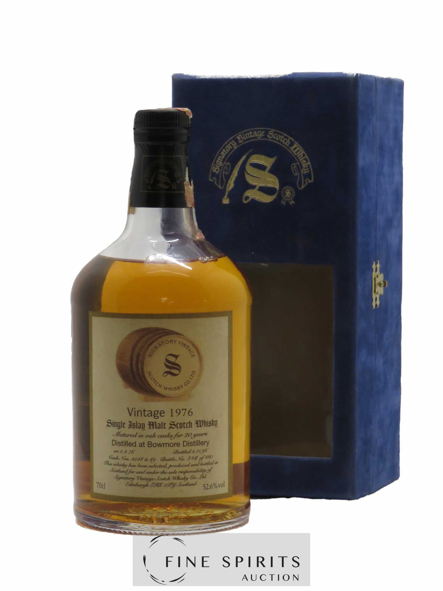 Bowmore 20 years 1976 Signatory Vintage Casks n°3548 & 49 - One of 480 bottles - bottled 1996