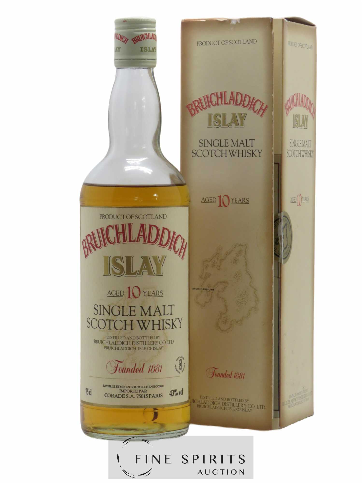 Bruichladdich 10 years Of. Double Gold Award Corade Import