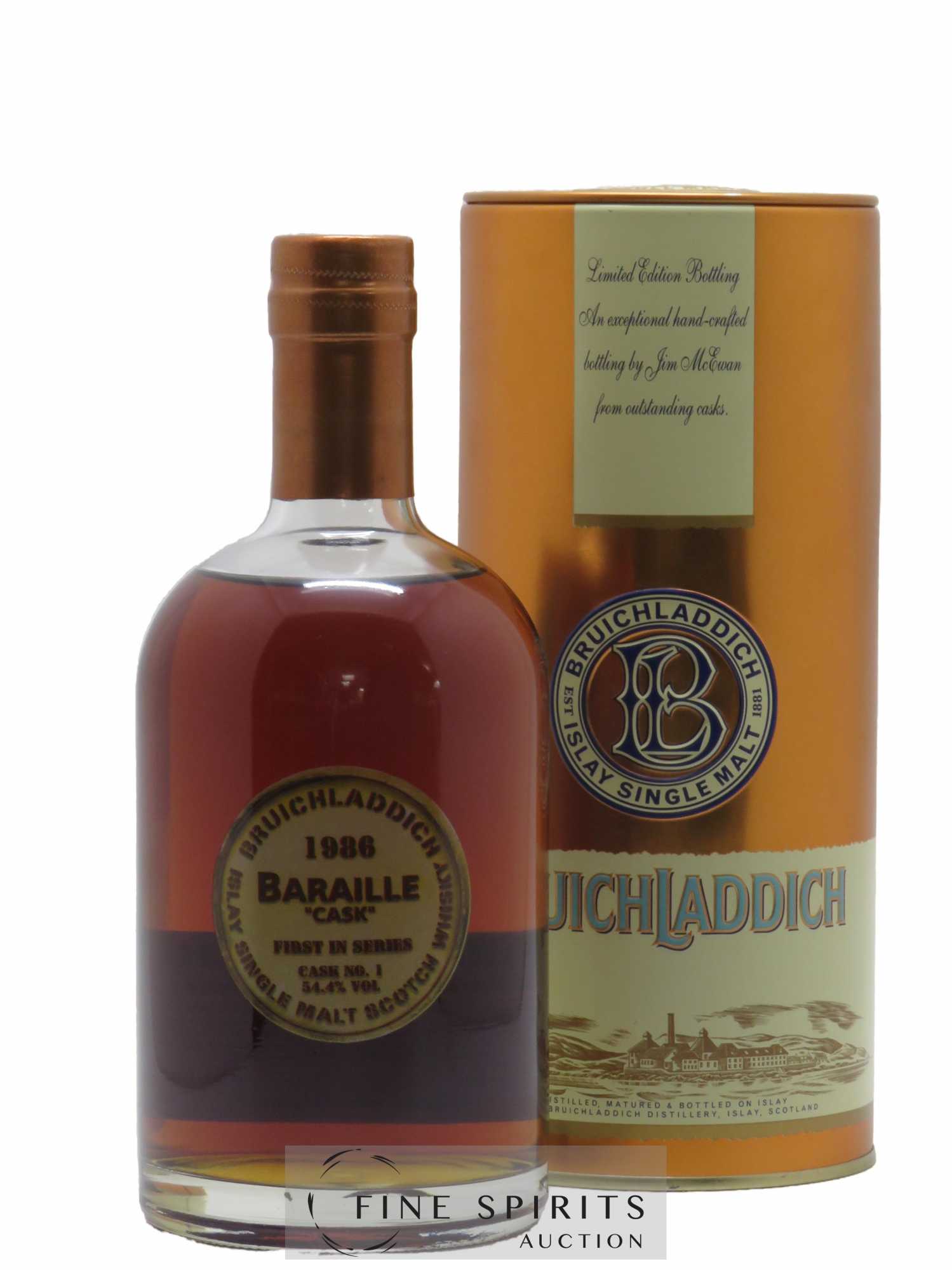 Bruichladdich 1986 Of. Baraille Sherry Cask n°1 - First in Series - One of 500