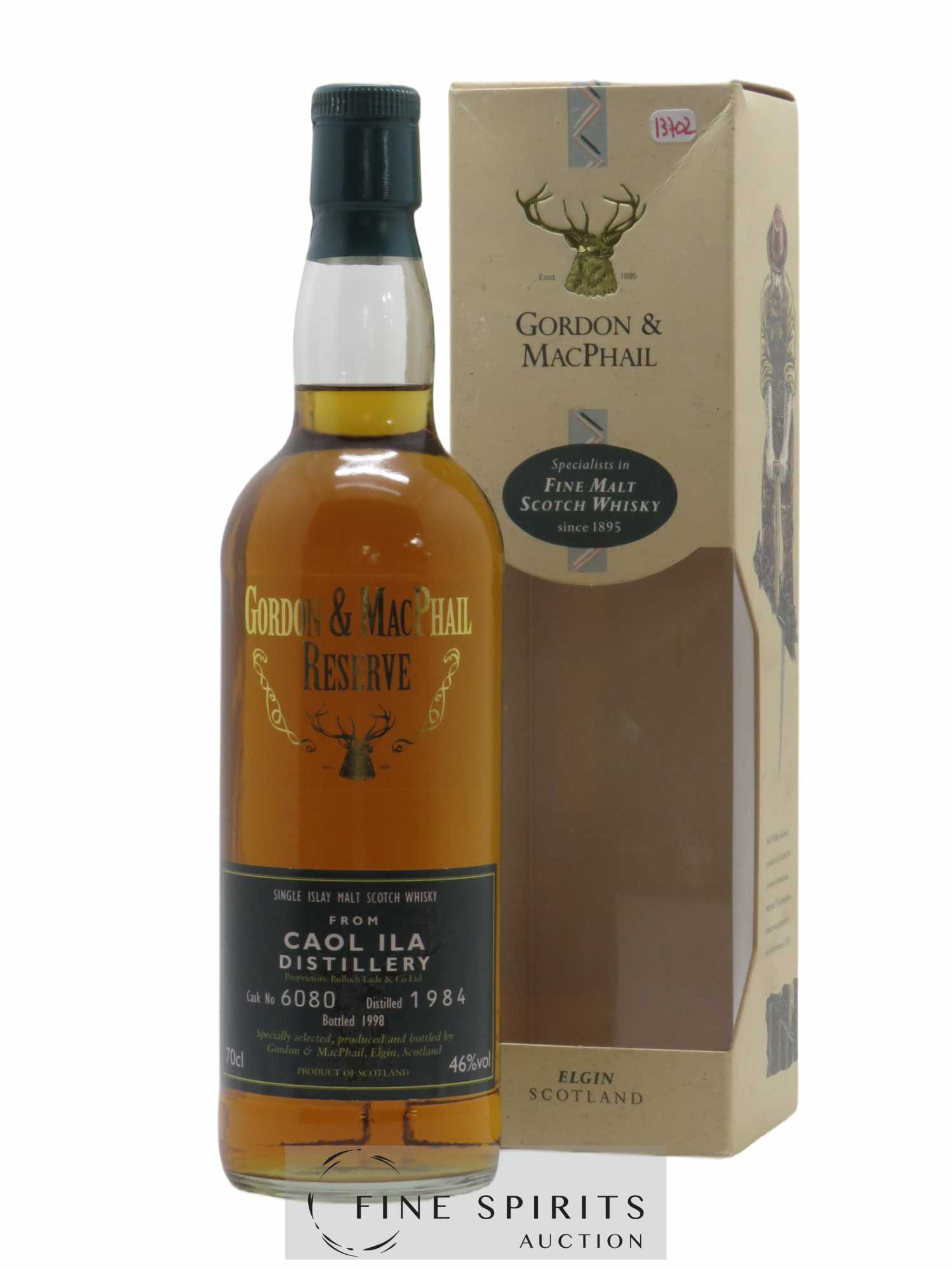 Caol Ila 1984 Gordon & Macphail Cask n°6080 - bottled 1998 Reserve