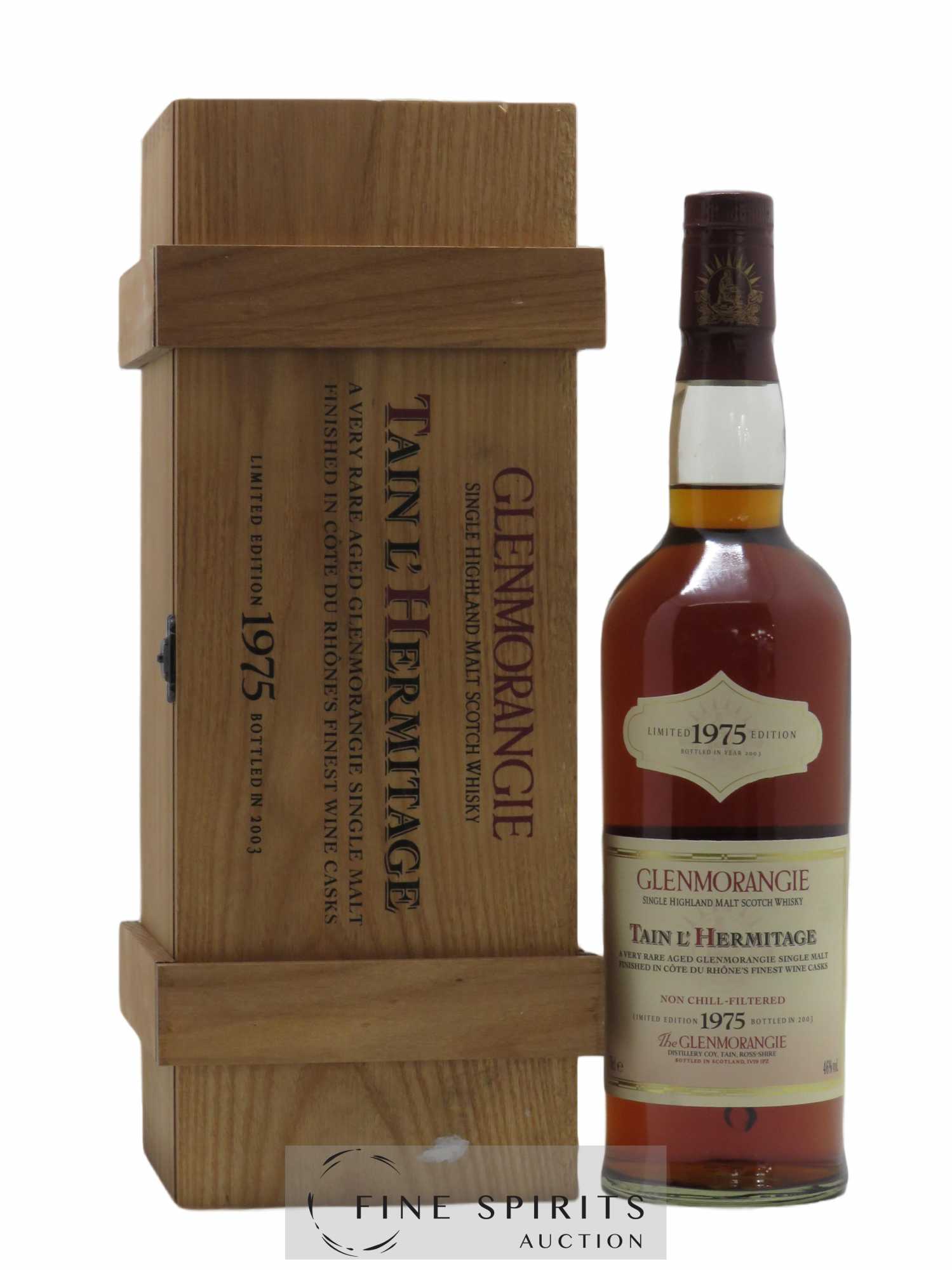 Glenmorangie 28 years 1975 Of. Tain l'Hermitage Hermitage Casks Finished - bottled 2003 Limited Edition