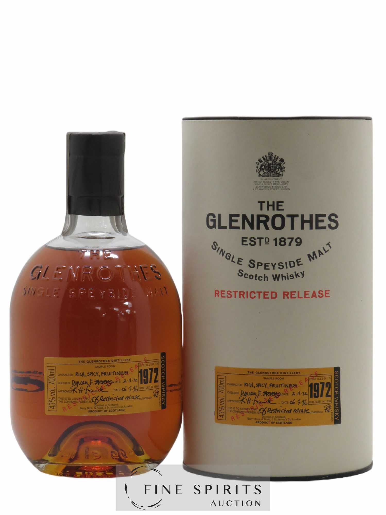 Glenrothes 1972 Of. Restricted Release