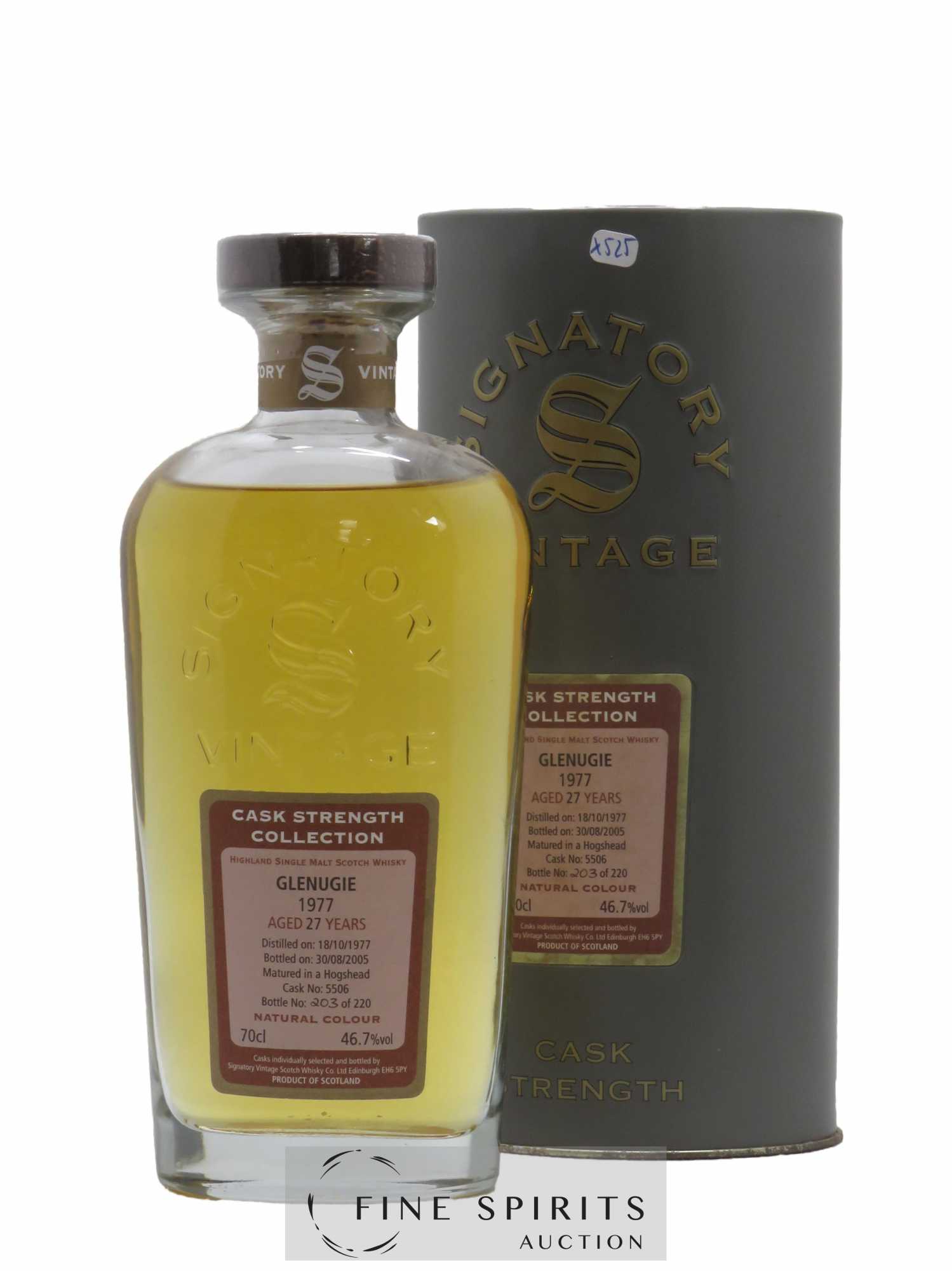 Glenugie 27 years 1977 Signatory Vintage Cask n°5506 - One of 220 bottles - bottled 2005 Cask Strength Collection