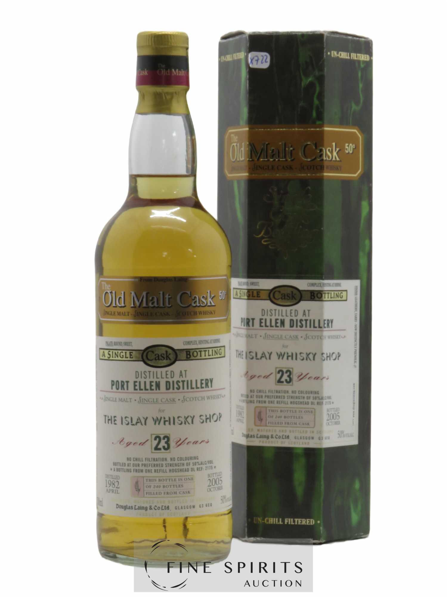 Port Ellen 23 years 1982 Douglas Laing Cask n°2175 - One of 240 bottles - bottled 2005 The Islay Whisky Shop The Old Malt Cask