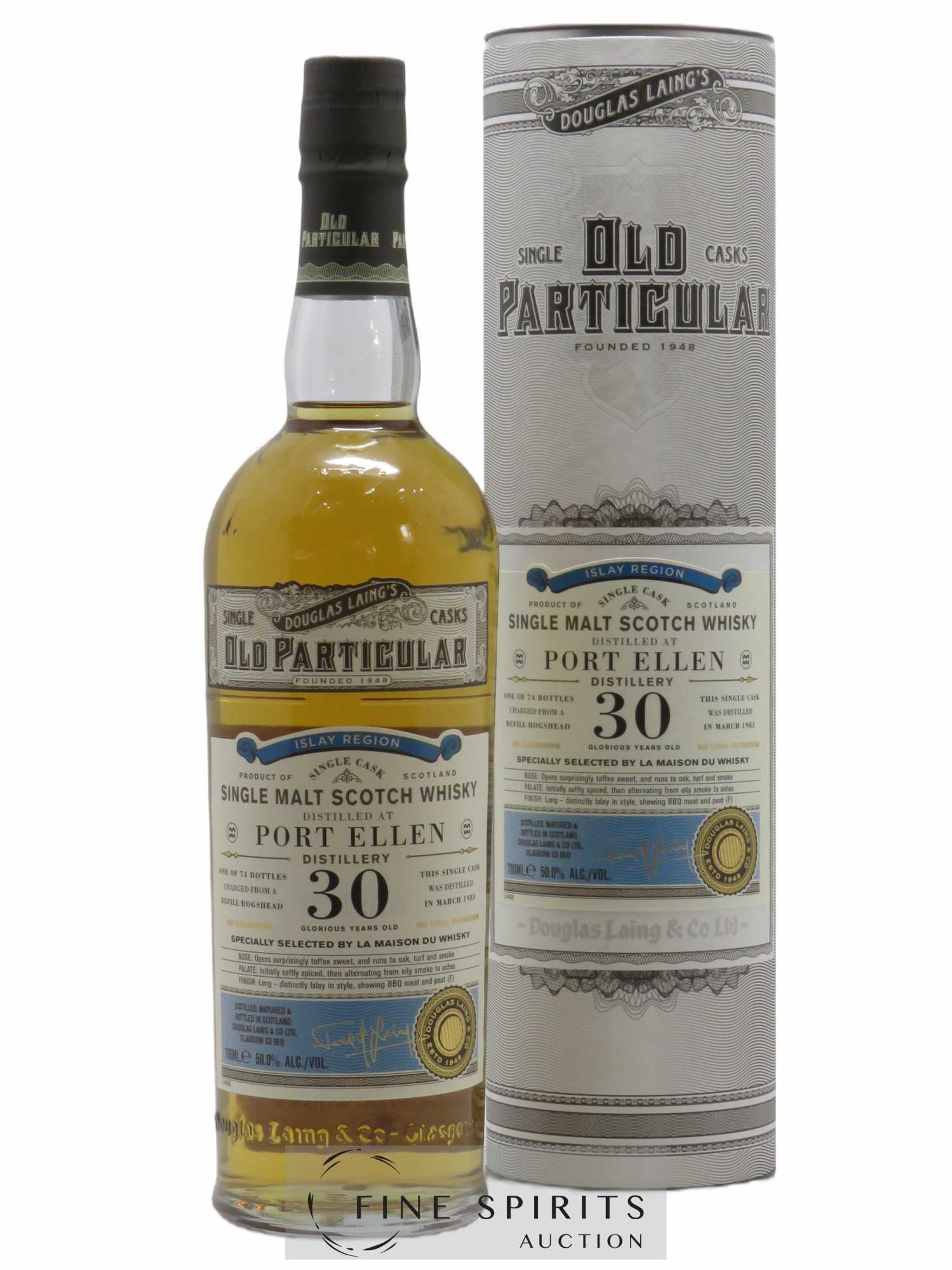 Port Ellen 30 years 1983 Douglas Laing Refill Hogshead - One of 74 bottles LMDW Old Particular