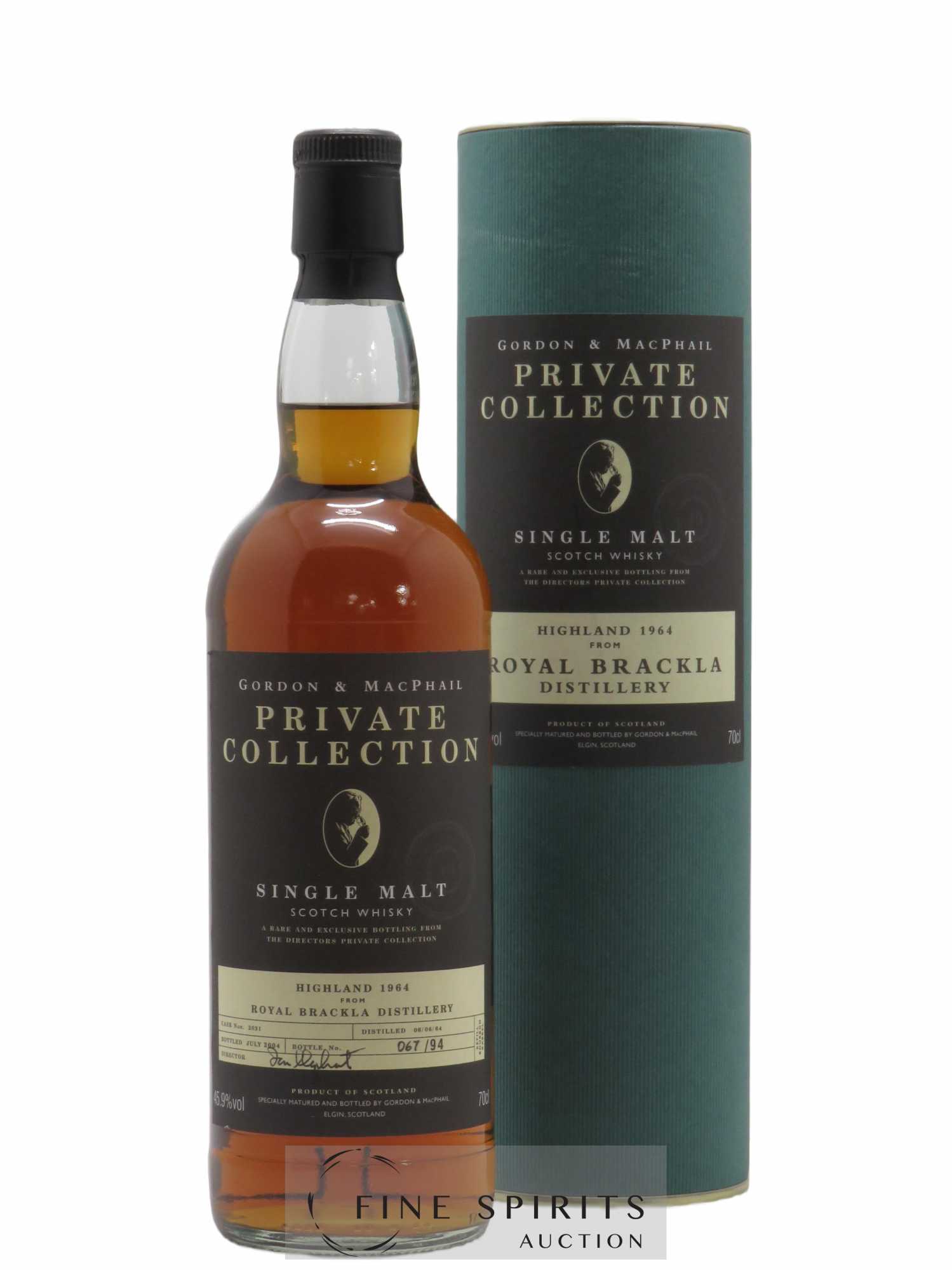 Royal Brackla 1964 Gordon & MacPhail Cask n°2031 - One of 94 bottles - bottled 2004 Private Collection