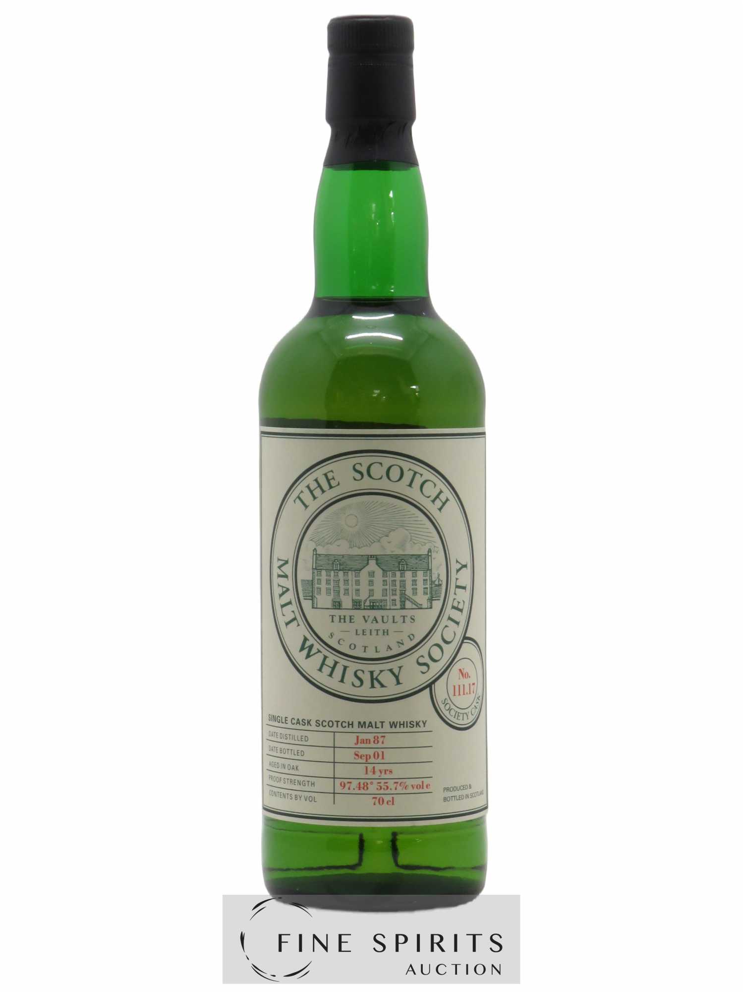 The Scotch Malt Whisky Society 14 years 1987 Of. Cask n° 111.17 - bottled 2001 Kraan & Richards