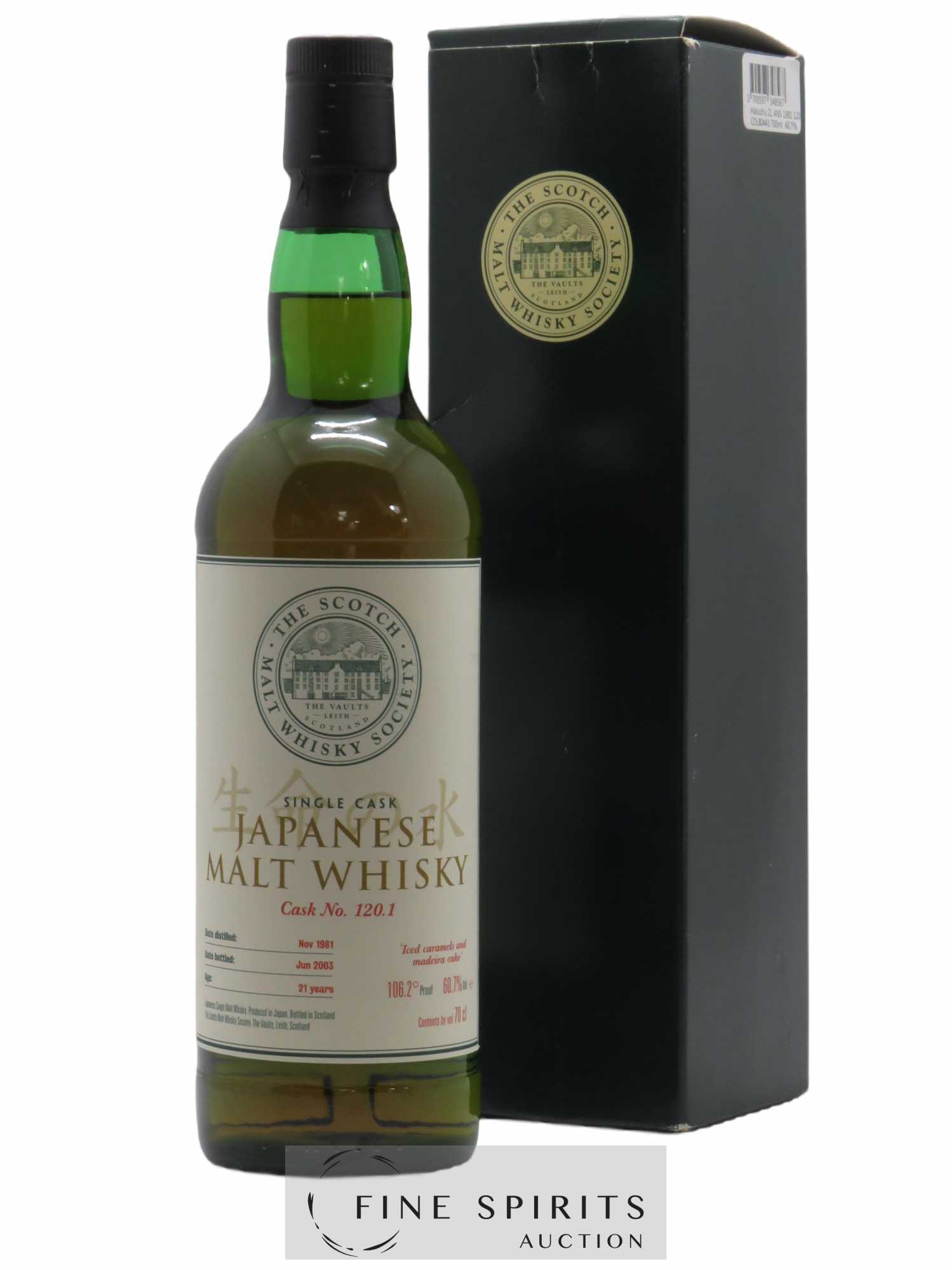 The Scotch Malt Whisky Society 21 years 1981 Of. Single Cask n°120.1 - bottled 2003 Kraan & Richards