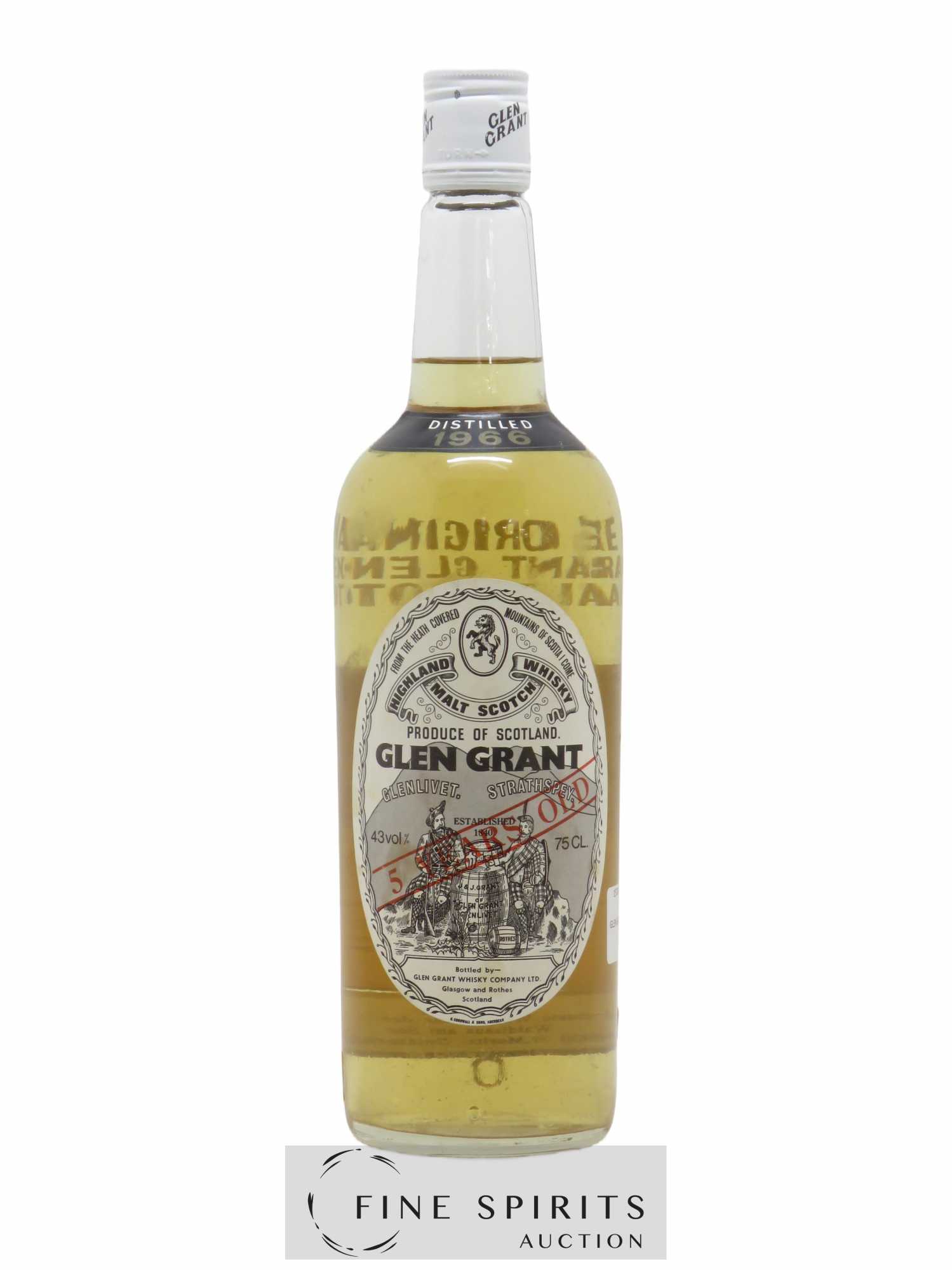 Glen Grant 5 years 1966 Of.