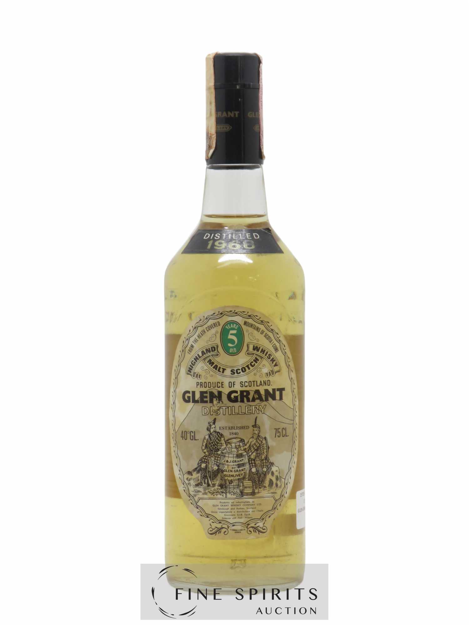 Glen Grant 5 years 1968 Of. Giovinetti Import